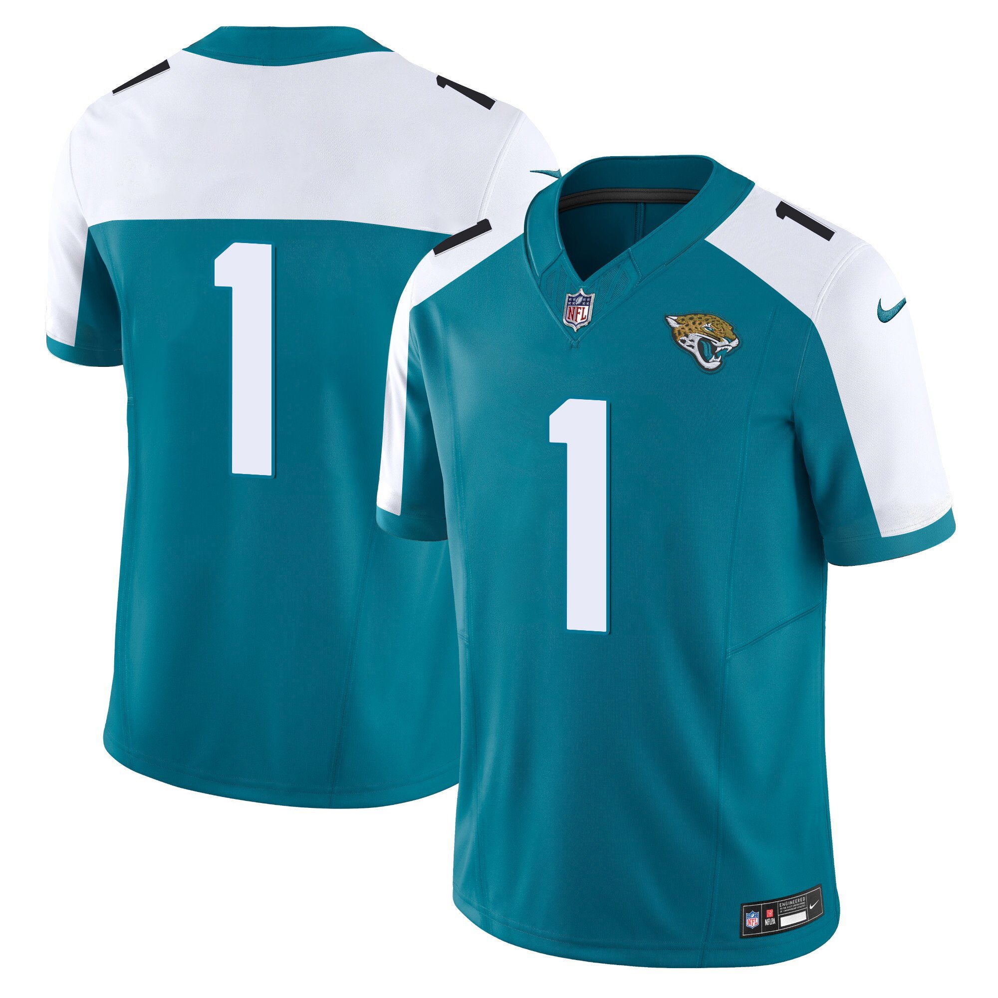 #1 Team Men's Jacksonville Jaguars Vapor Limited Alternate Jersey - All Stitched
