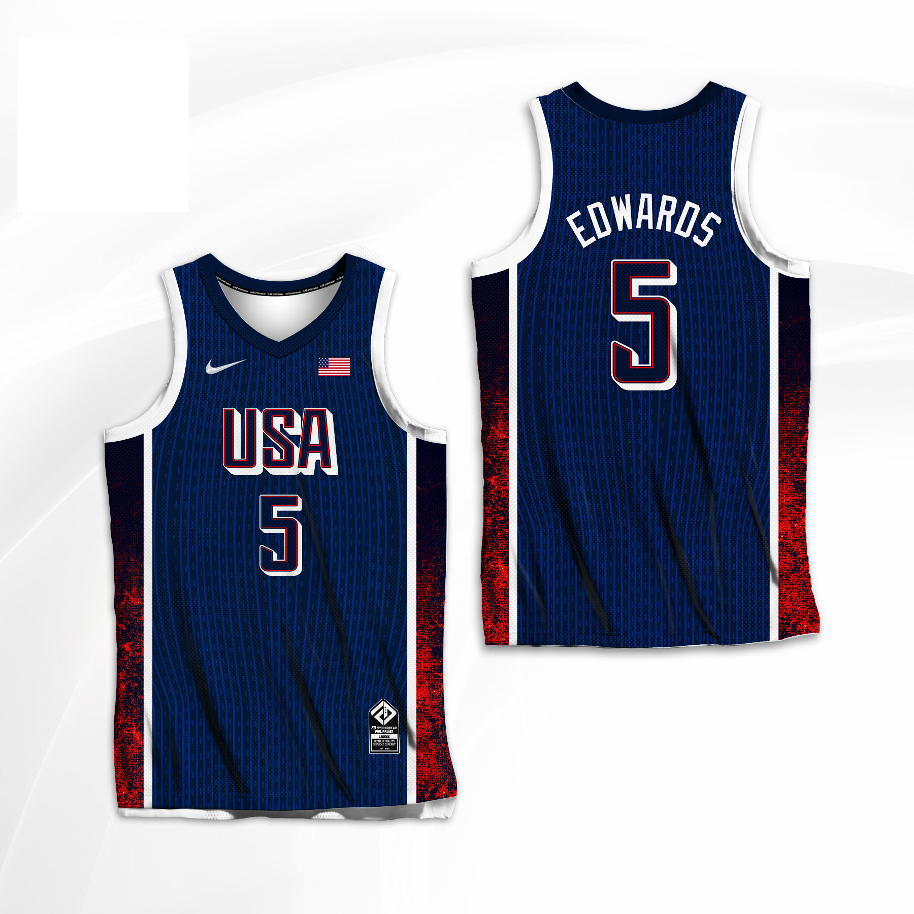#5 Anthony Edwards USA Basketball Men’s National Team 2024 Jersey