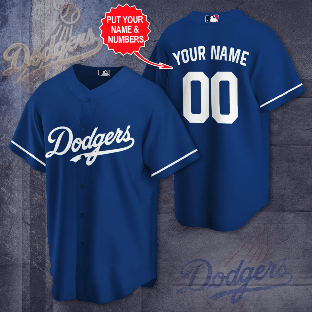 [Custom Name] Los Angeles Dodgers All Over Print Baseball Jersey
