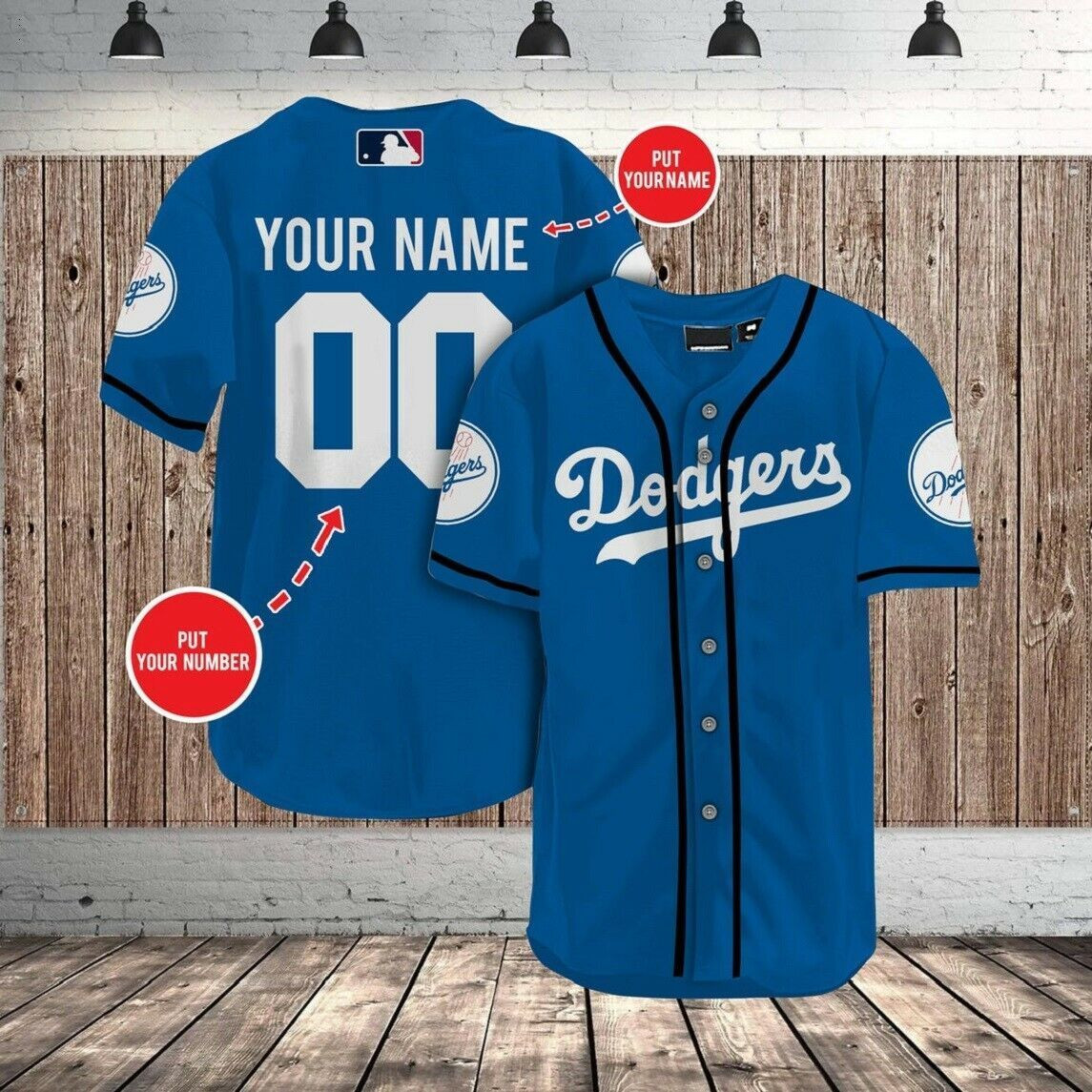 [Custom Name] Los Angeles Dodgers All Over Print Baseball Jersey For Fans