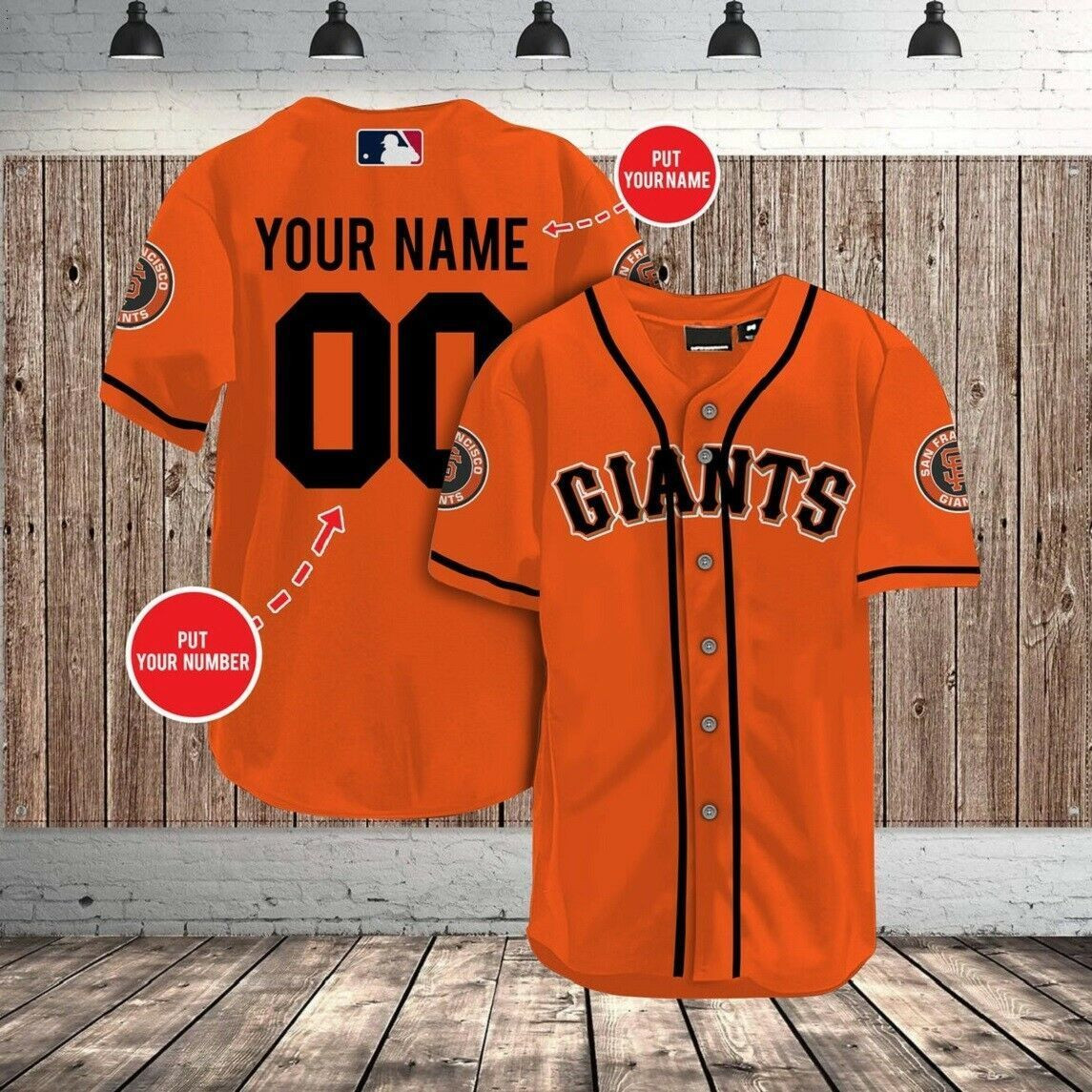 [Custom Name] San Francisco Giants All Over Print Baseball Jersey For Fans