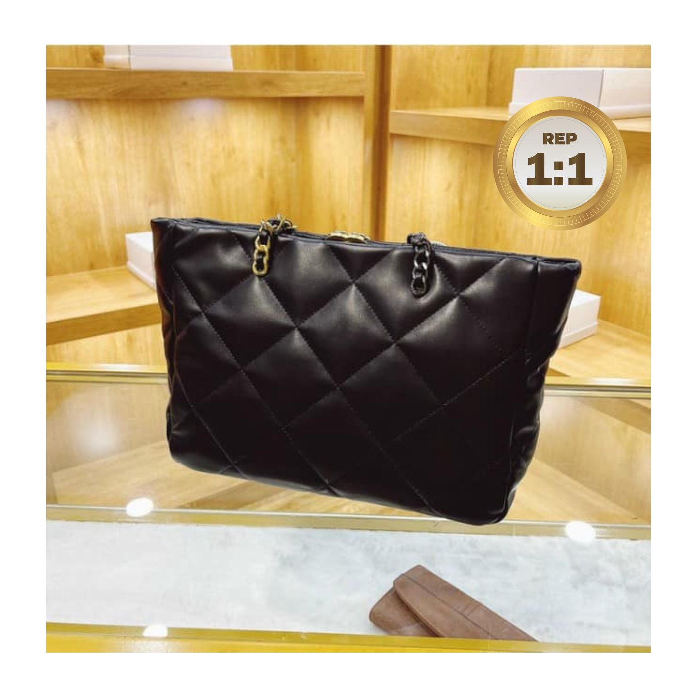 [REP 1:1] Chanel Shopping Chanel Bag 19 Black For Women 16in/41cm