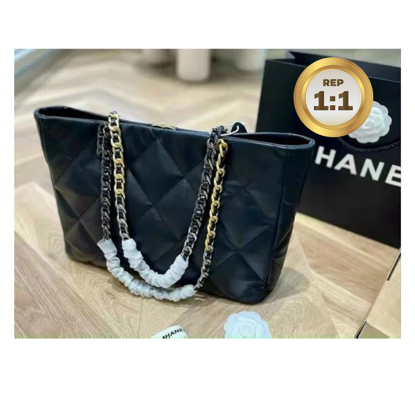 [REP 1:1] Chanel Shopping Chanel Bag 19 Black For Women 16in/41cm