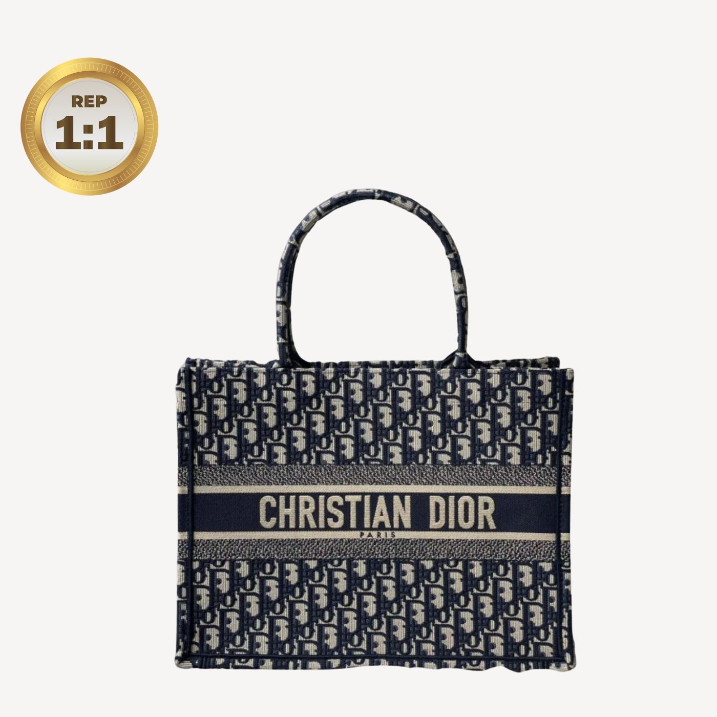 [REP 1:1] Christian Dior Medium Dior Book Tote Bag Blue For Women 14in/36cm CDZRIW_