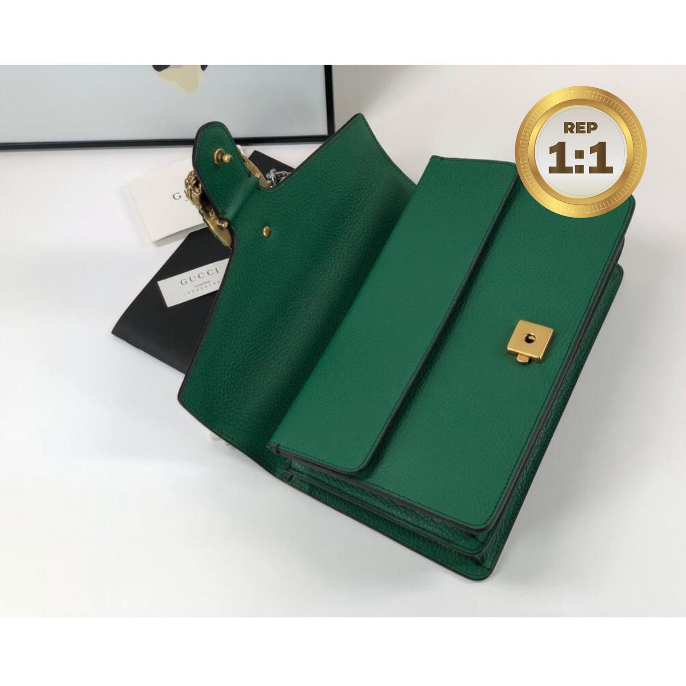 [REP 1:1] Gucci Dionysus Shoulder Bag Green For Women 11in/28cm 400249 CAOGX 3120