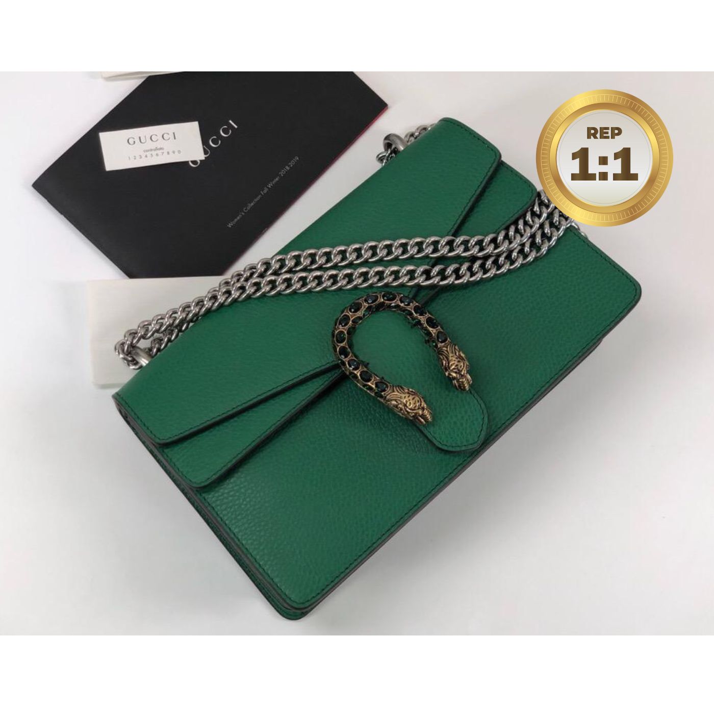 [REP 1:1] Gucci Dionysus Shoulder Bag Green For Women 11in/28cm 400249 CAOGX 3120
