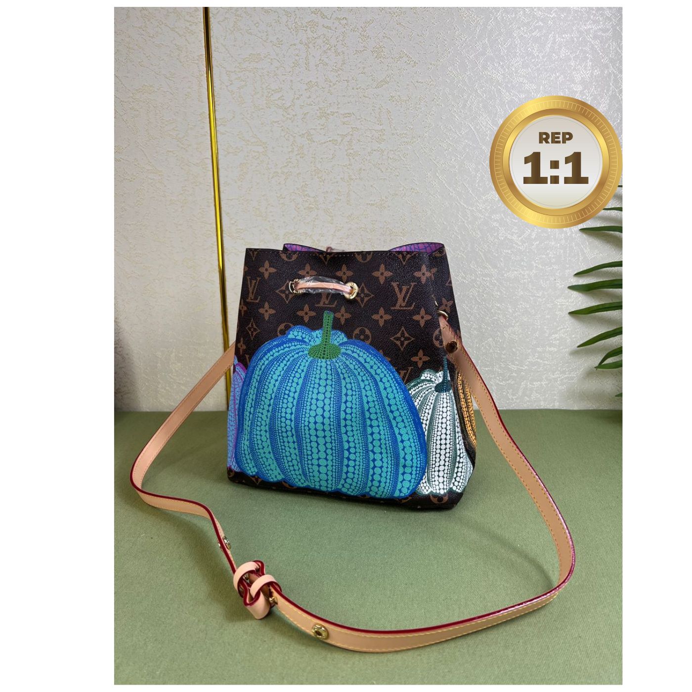 [REP 1:1] Louis Vuitton LV x YK Neonoe MM Brown For Women 10.2in/26 cm