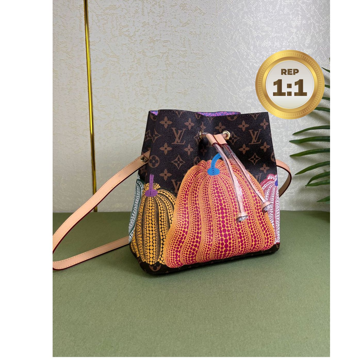 [REP 1:1] Louis Vuitton LV x YK Neonoe MM Brown For Women 10.2in/26 cm