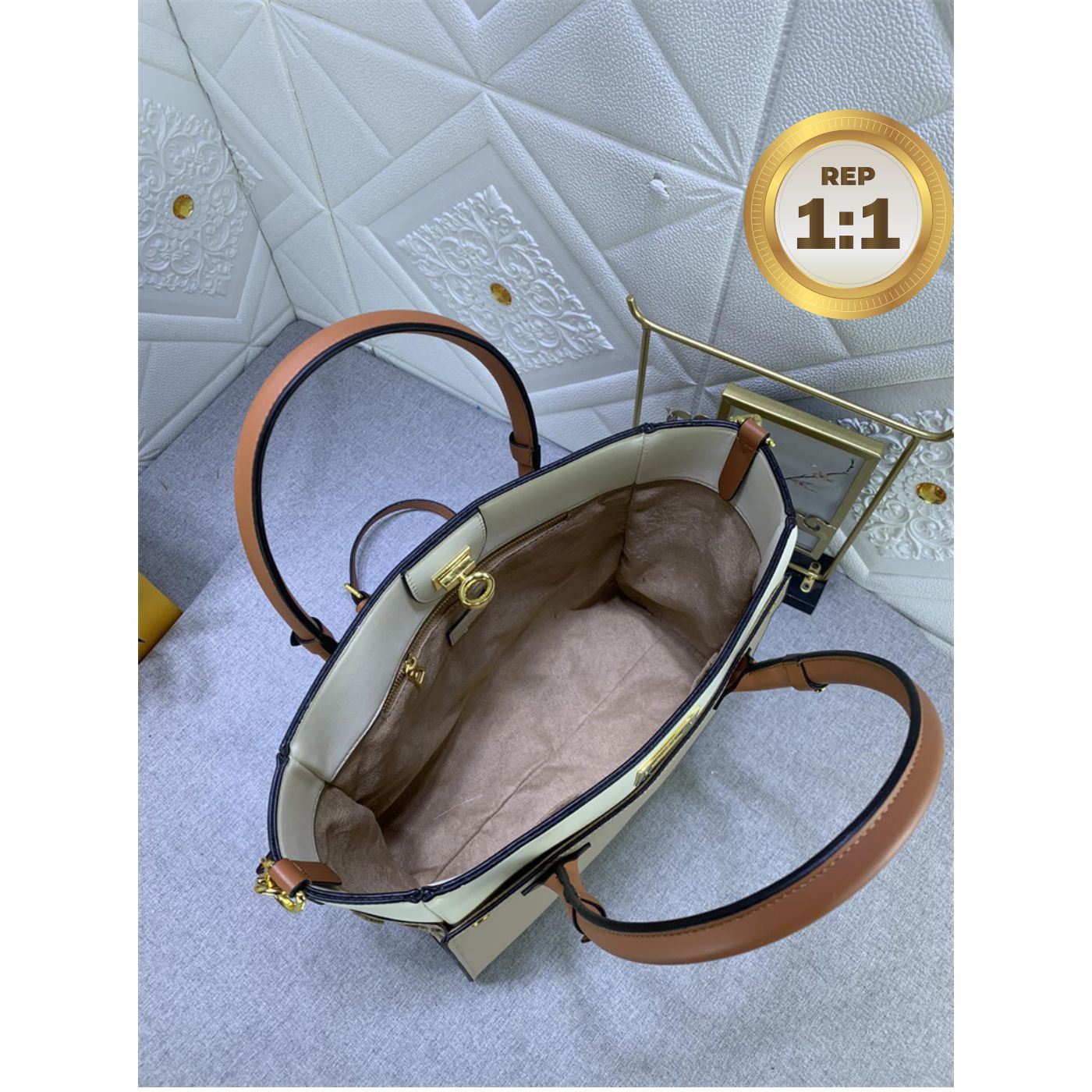 [REP 1:1] Louis Vuitton On My Side MM Tote Bag Grey For Women 12in/31cm