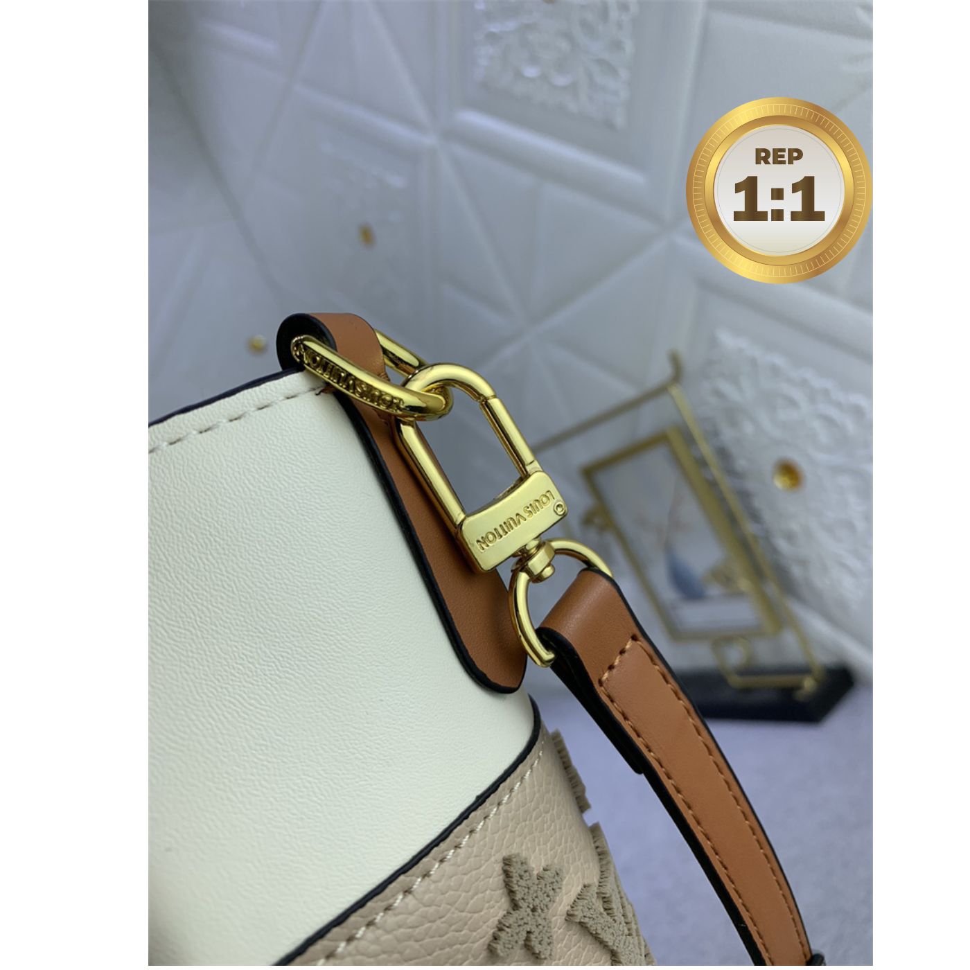 [REP 1:1] Louis Vuitton On My Side MM Tote Bag Grey For Women 12in/31cm