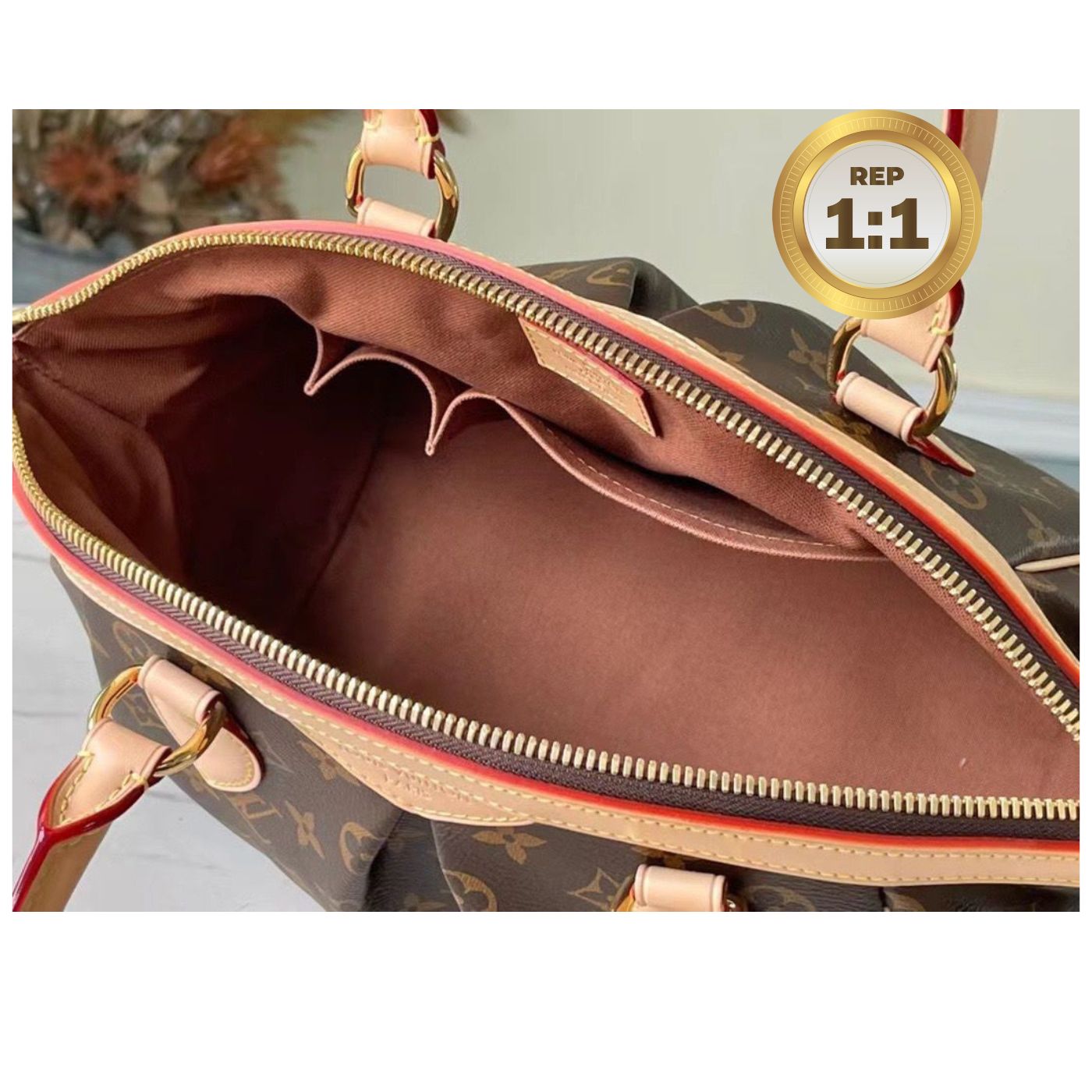 [REP 1:1] Louis Vuitton Tivoli PM Bag Monogram Canvas Brown 14.2in/36cm For Women