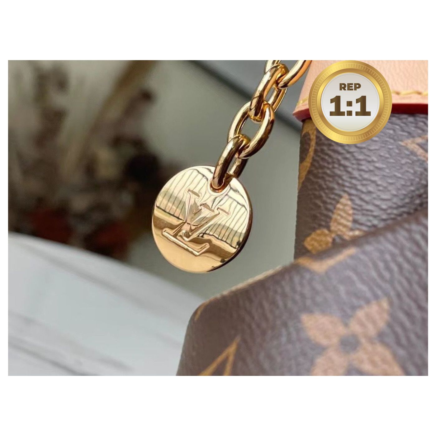 [REP 1:1] Louis Vuitton Tivoli PM Bag Monogram Canvas Brown 14.2in/36cm For Women