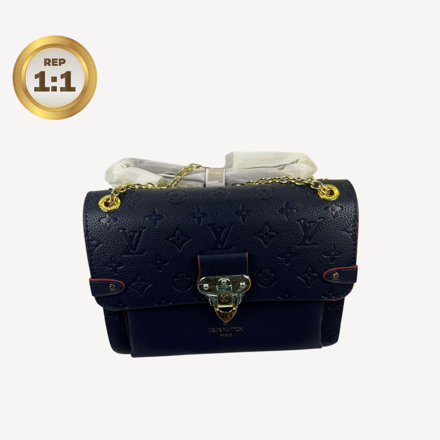 [REP 1:1] Louis Vuitton Vavin MM Monogram Empreinte Navy Blue For Women 9.8in/25cm