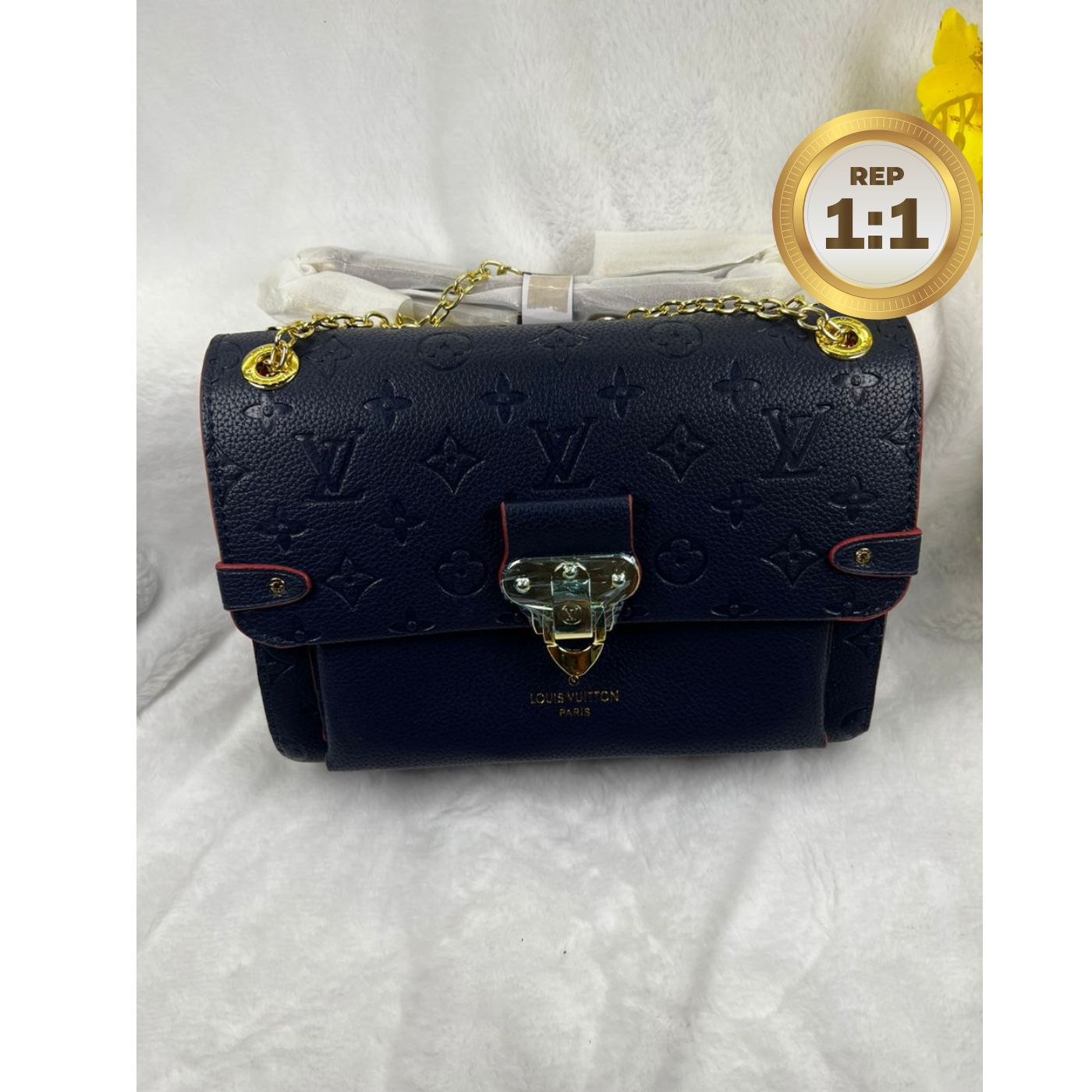 [REP 1:1] Louis Vuitton Vavin MM Monogram Empreinte Navy Blue For Women 9.8in/25cm
