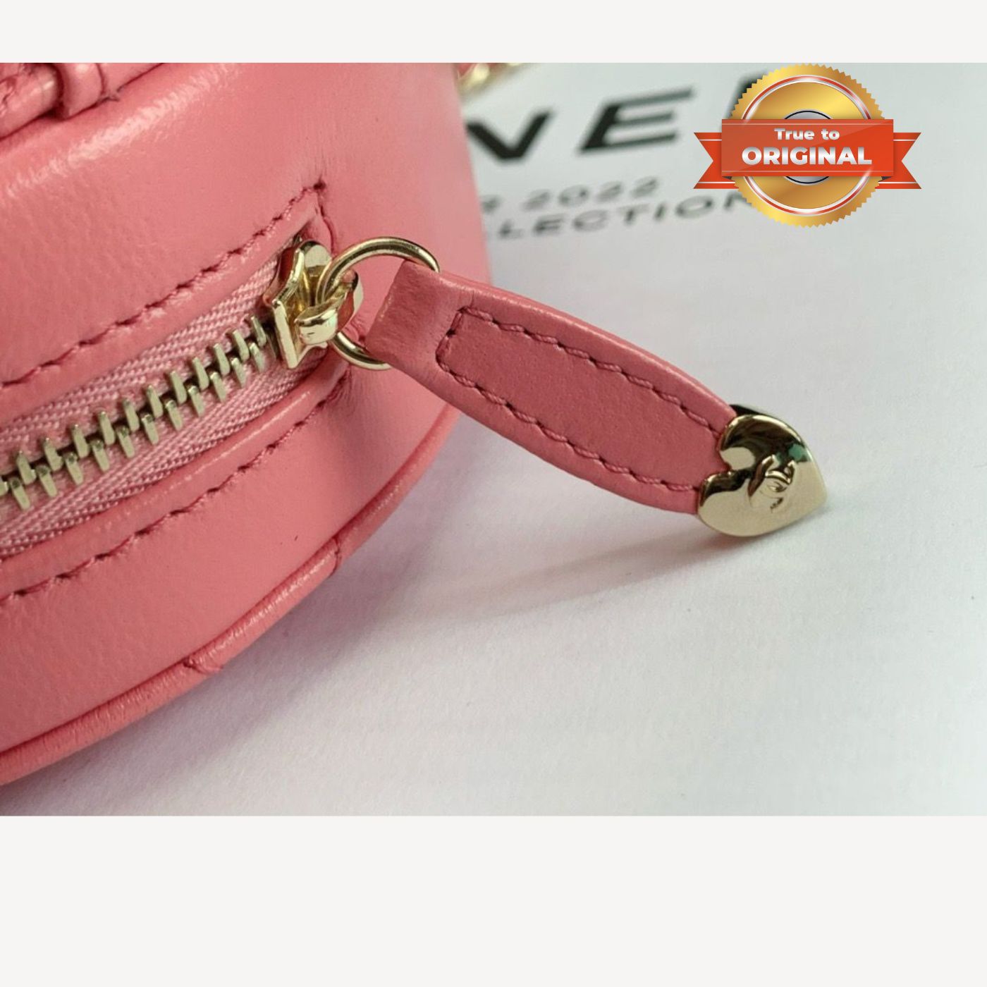 [True-to-ORIGINAL] Chanel Mini Heart Bag Coral Pink For Women 7in/18cm AS3191 NH621