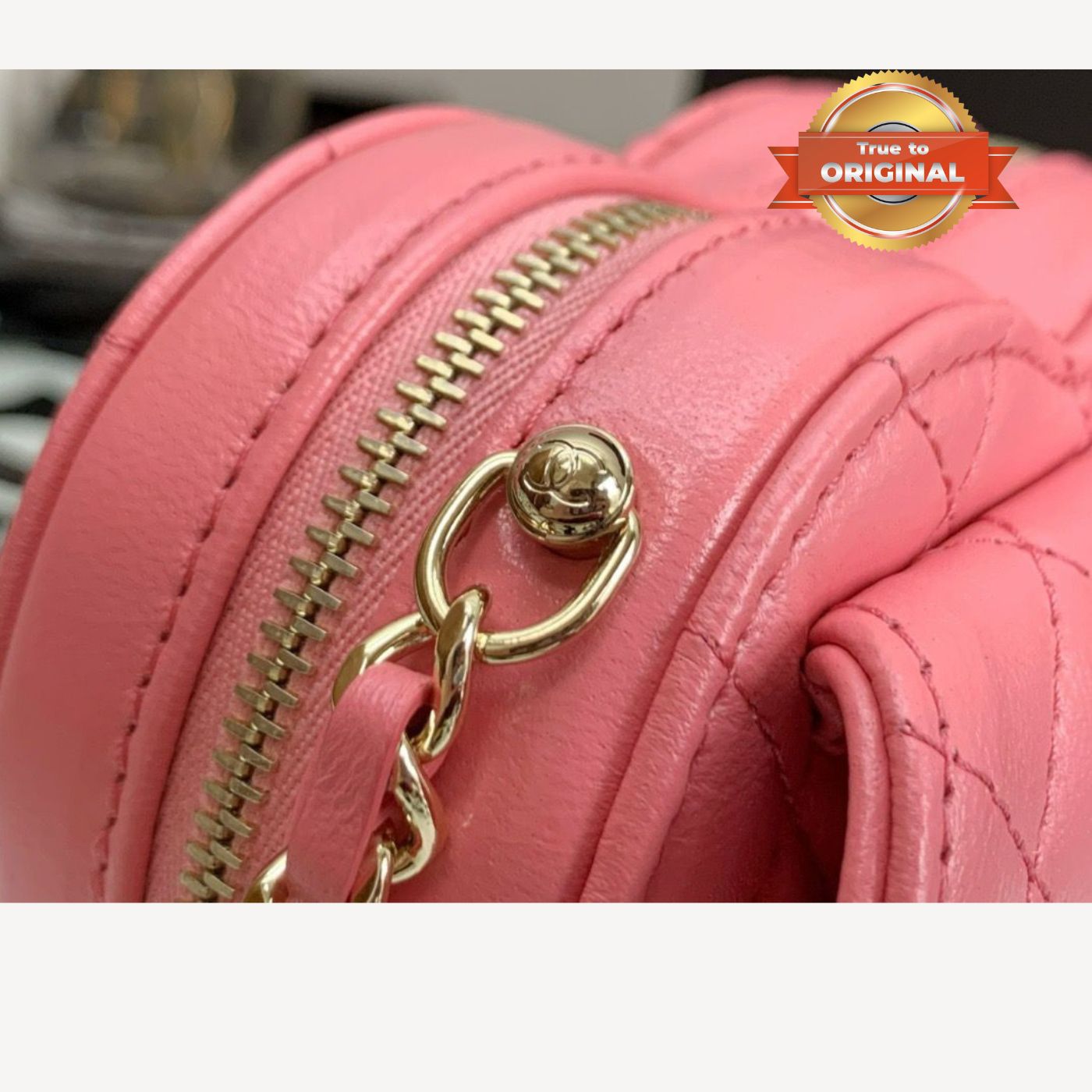 [True-to-ORIGINAL] Chanel Mini Heart Bag Coral Pink For Women 7in/18cm AS3191 NH621