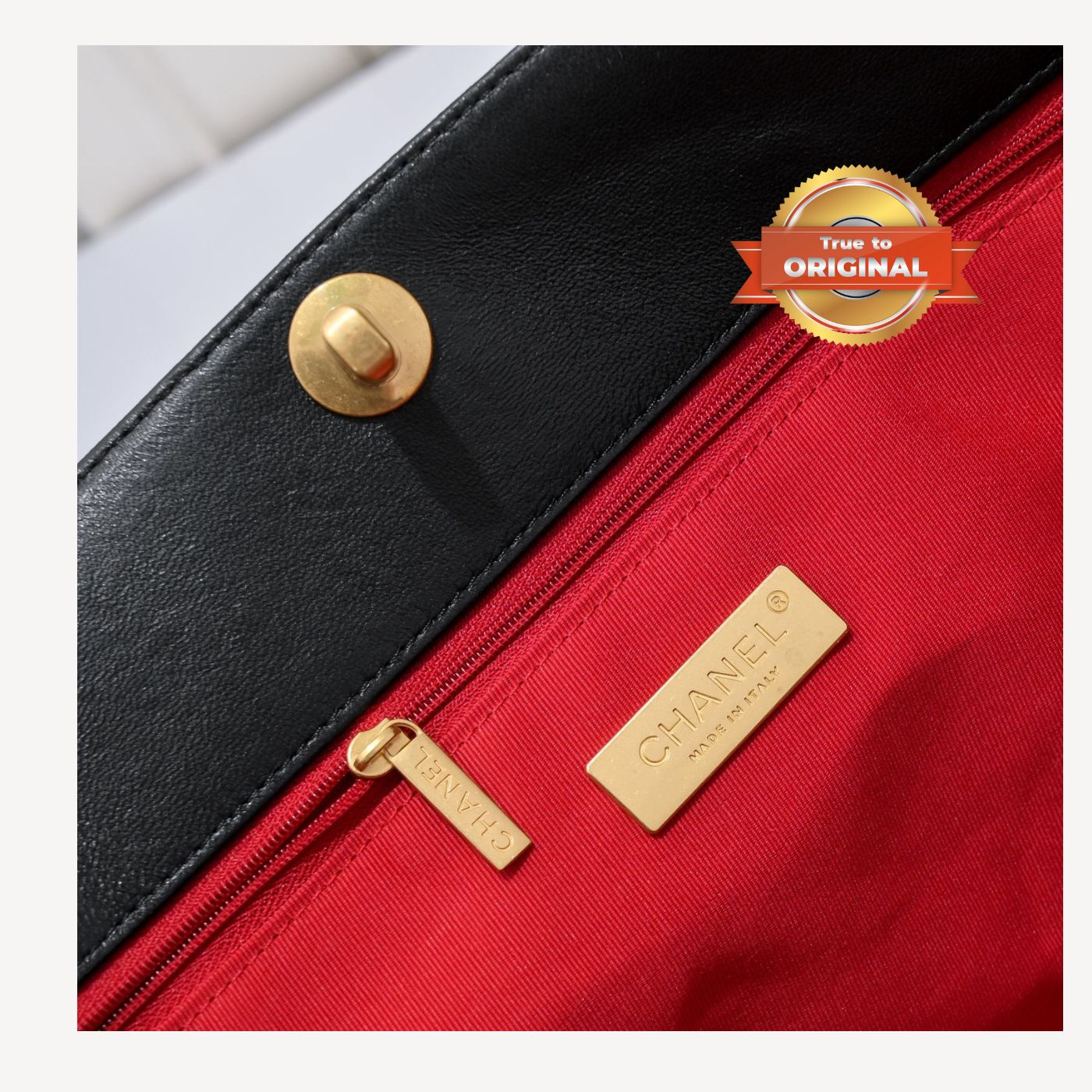 [True-to-ORIGINAL] Chanel Shopping Chanel Bag 19 Black For Women 16in/41cm