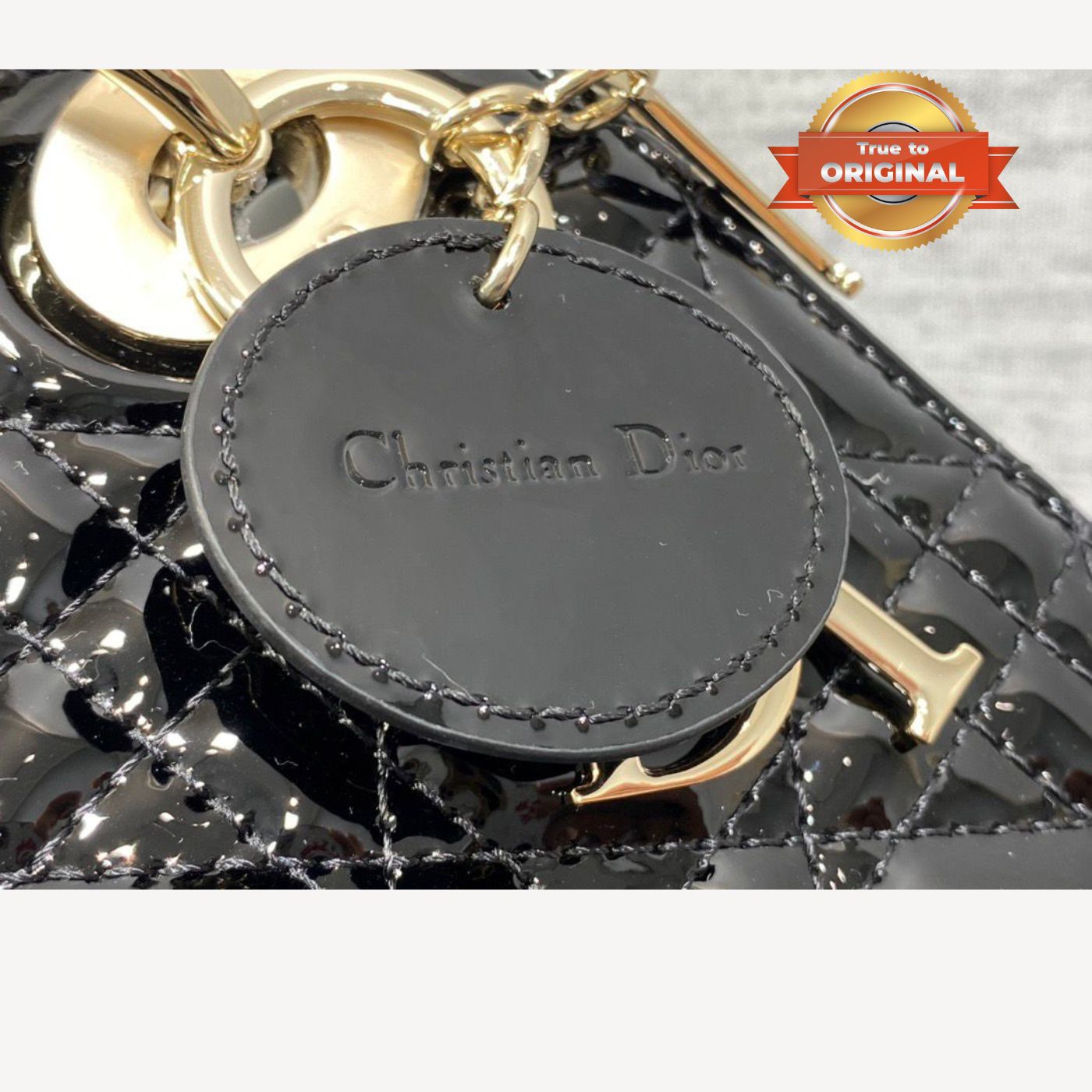 [True-to-ORIGINAL] Christian Dior Mini Lady Dior Bag Black For Women 17cm