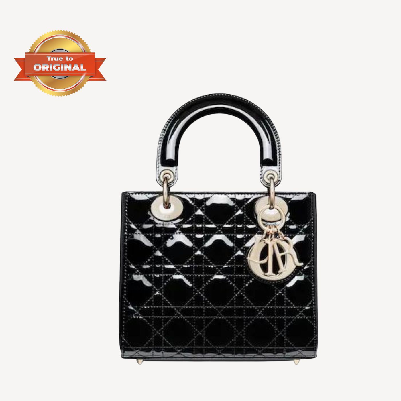 [True-to-ORIGINAL] Christian Dior Mini Lady Dior Bag Black For Women 17cm