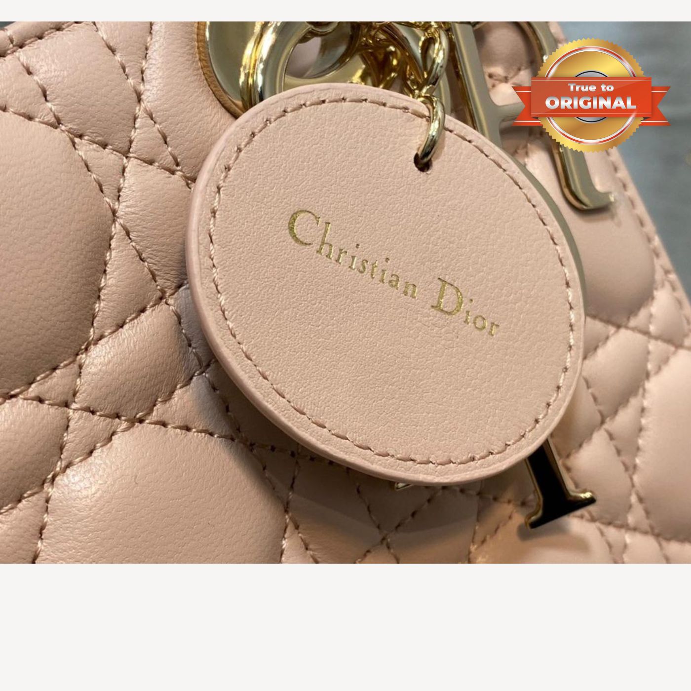 [True-to-ORIGINAL] Christian Dior Small Lady Dior Bag Pink For Women 8in/20cm