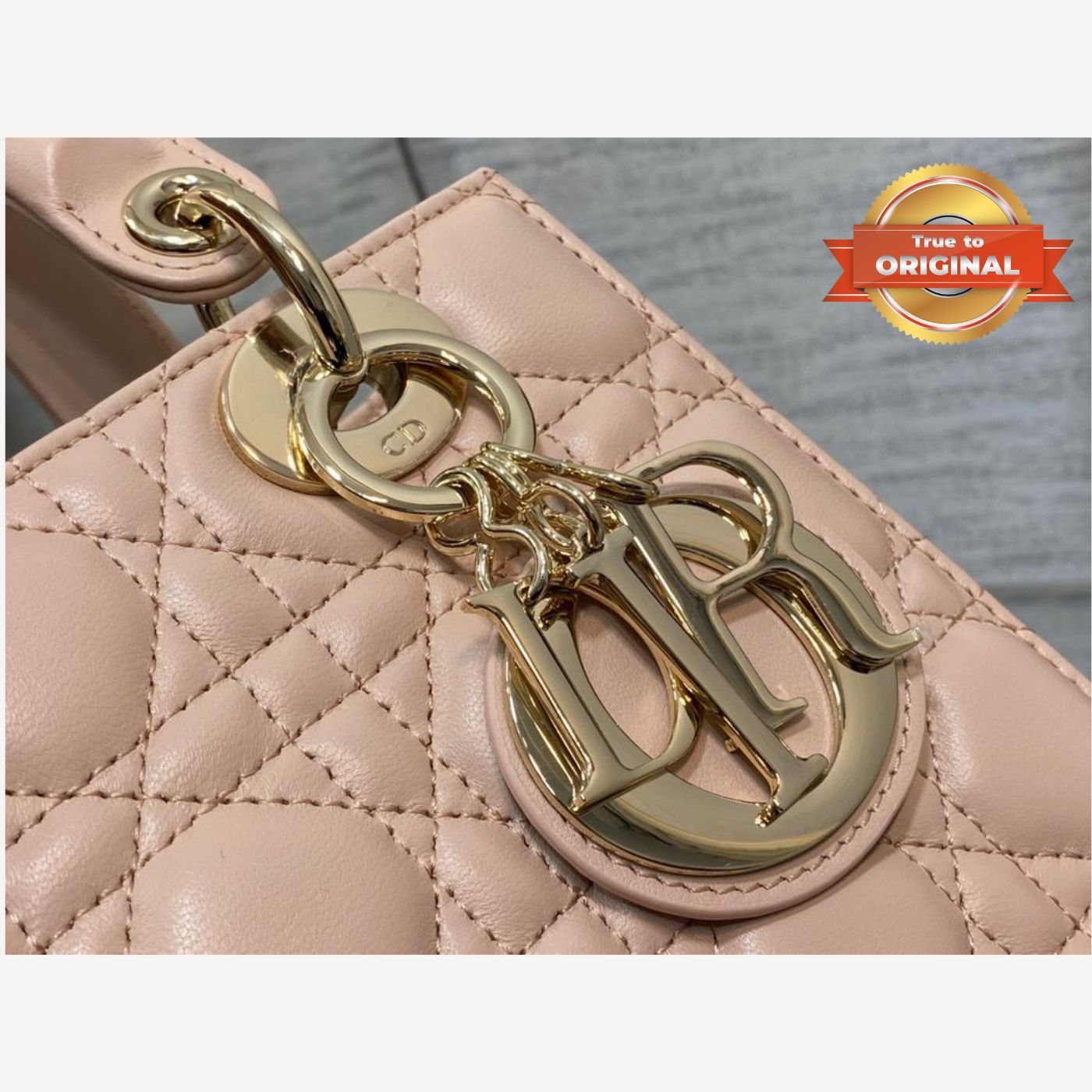 [True-to-ORIGINAL] Christian Dior Small Lady Dior Bag Pink For Women 8in/20cm