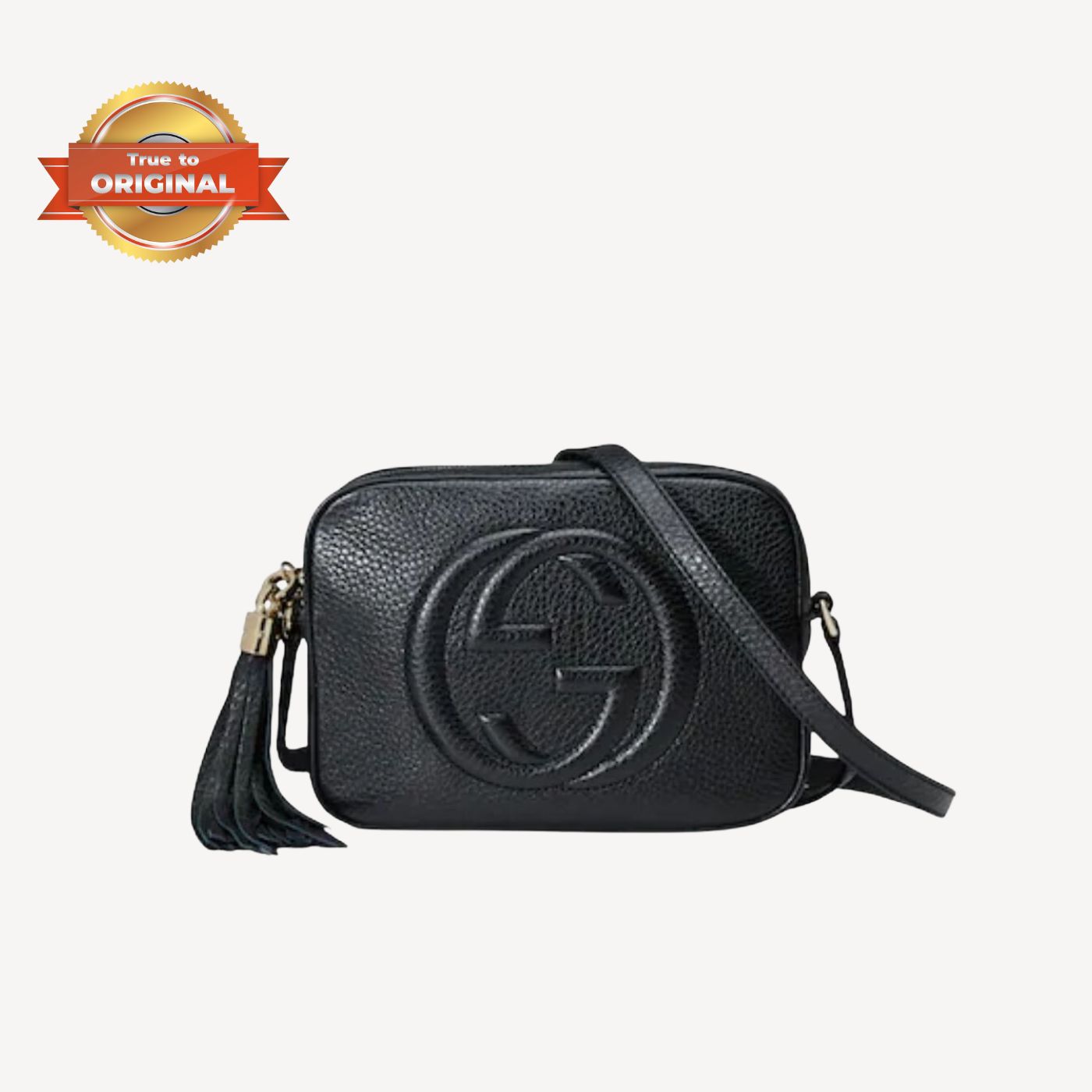 [True-to-ORIGINAL] Gucci Soho Small Disco Bag Black For Women 8in/21cm GG 308364