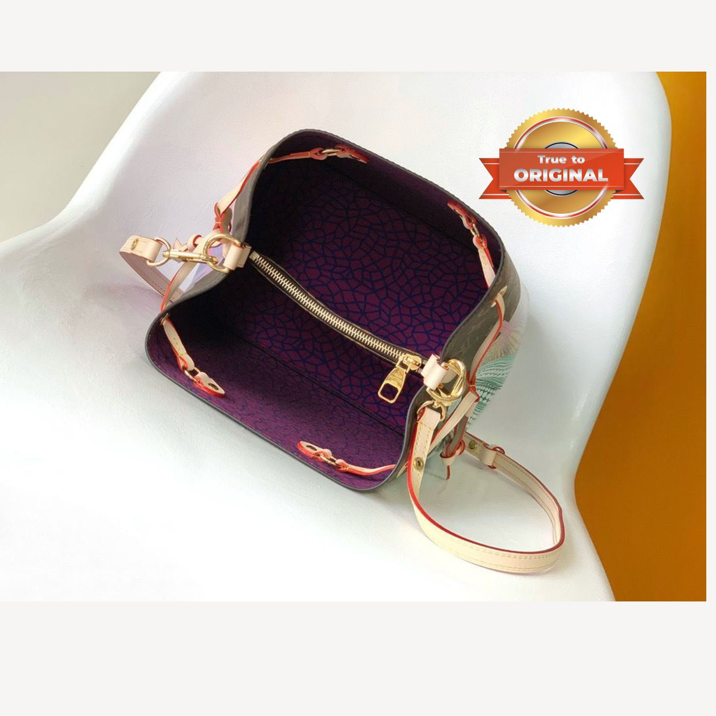 [True-to-ORIGINAL] Louis Vuitton LV x YK Neonoe MM Brown For Women 10.2in/26 cm