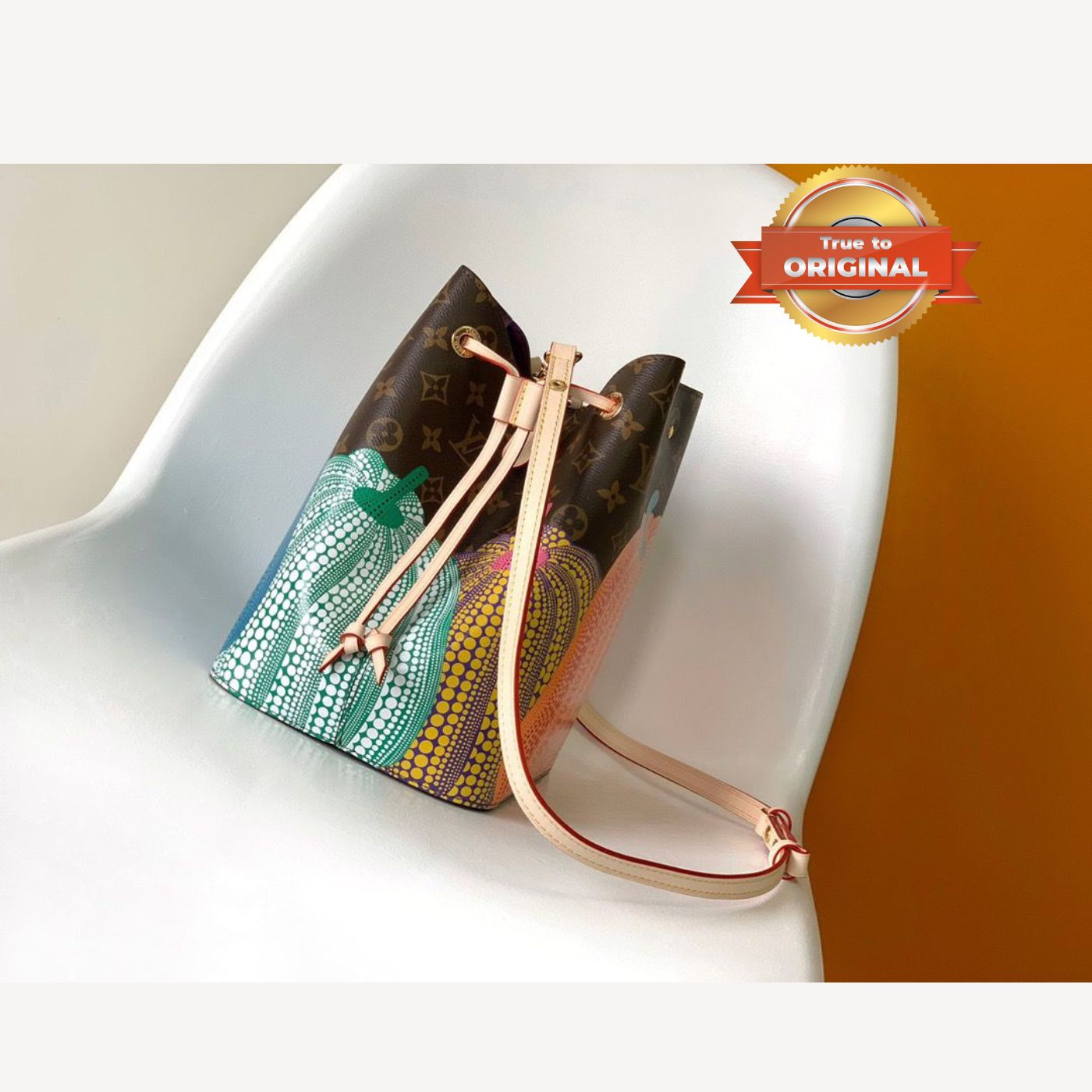 [True-to-ORIGINAL] Louis Vuitton LV x YK Neonoe MM Brown For Women 10.2in/26 cm