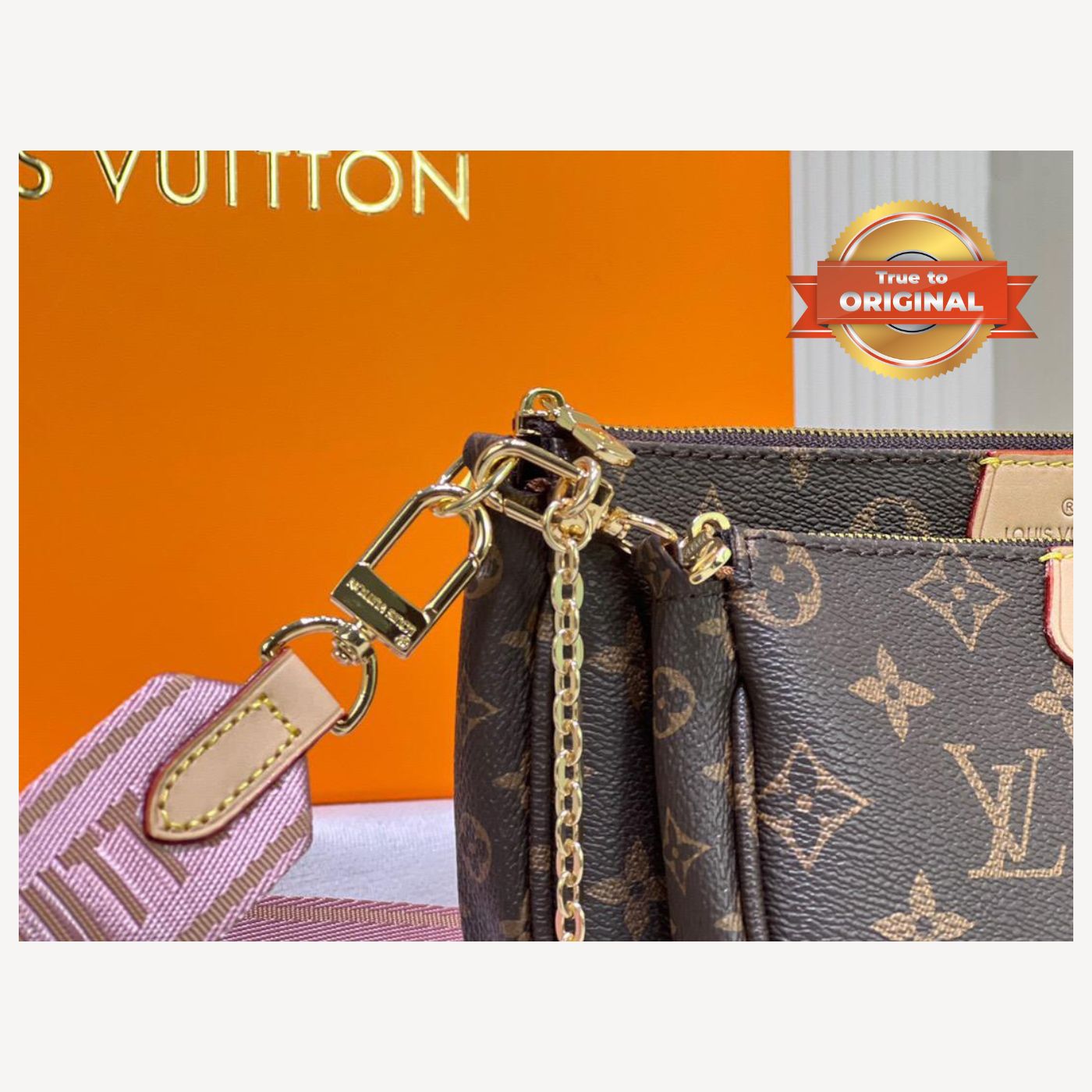 [True-to-ORIGINAL] Louis Vuitton Multi Pochette Accessoires Monogram Canvas Brown For Women 9.4in/24cm