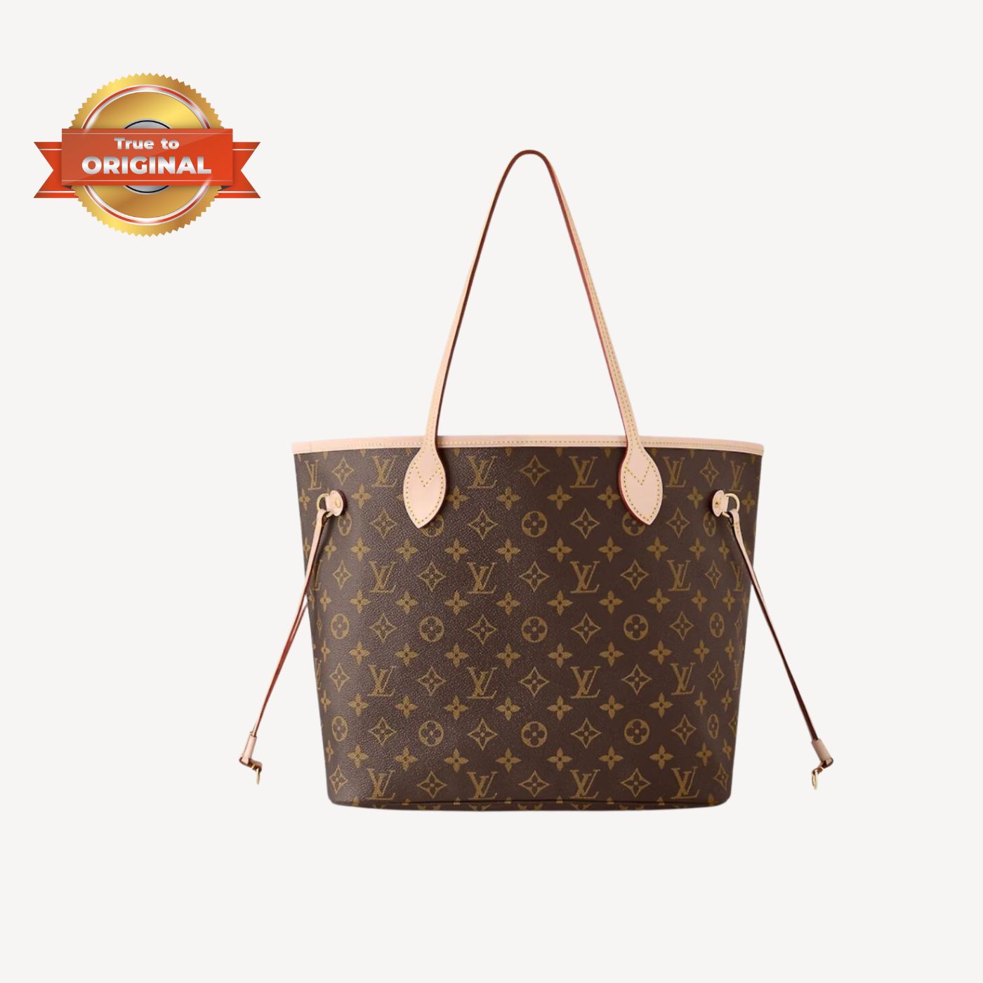 [True-to-ORIGINAL] Louis Vuitton Neverfull MM Tote Bag Monogram Canvas Brown For Women 12.6in/32cm