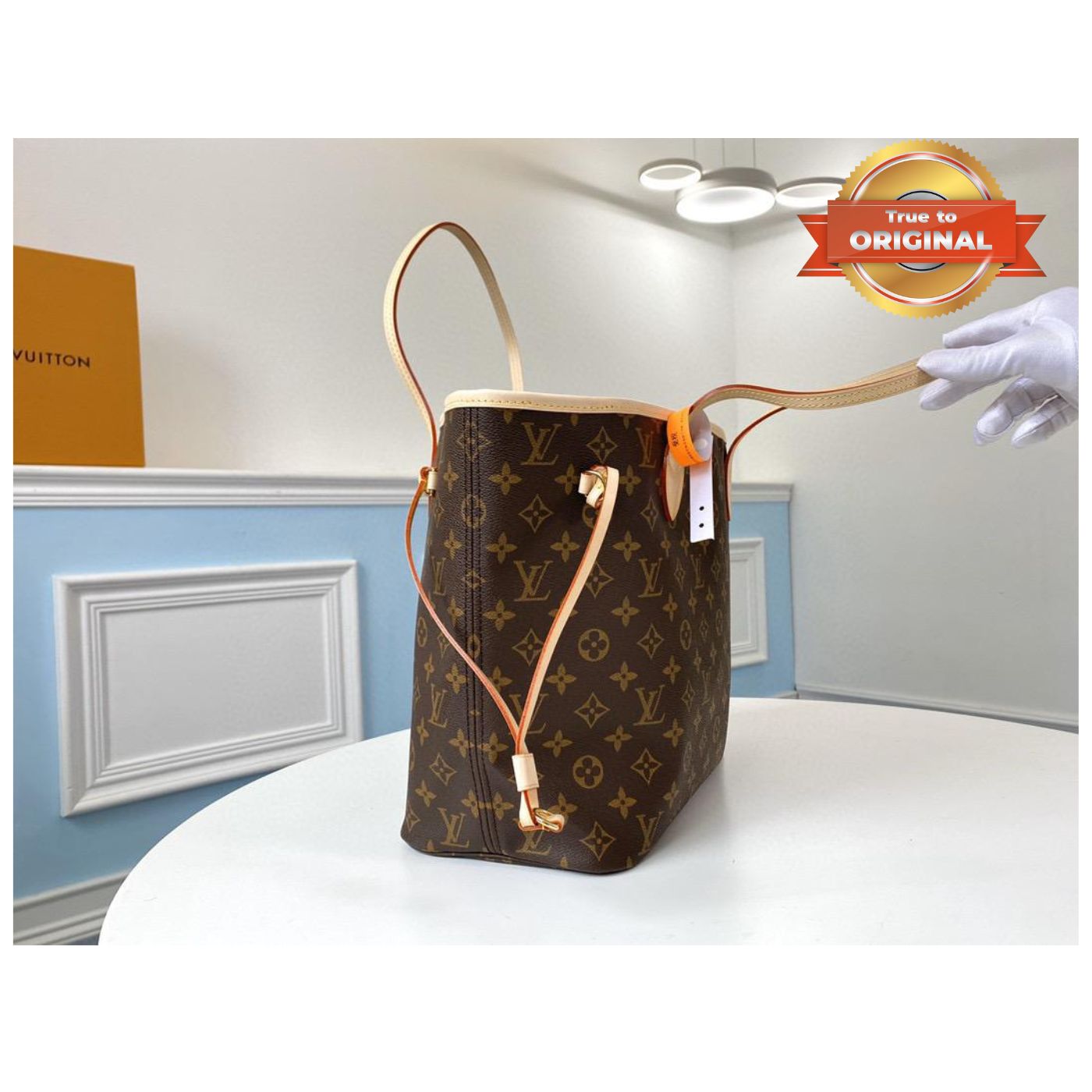 [True-to-ORIGINAL] Louis Vuitton Neverfull MM Tote Bag Monogram Canvas Brown For Women 12.6in/32cm