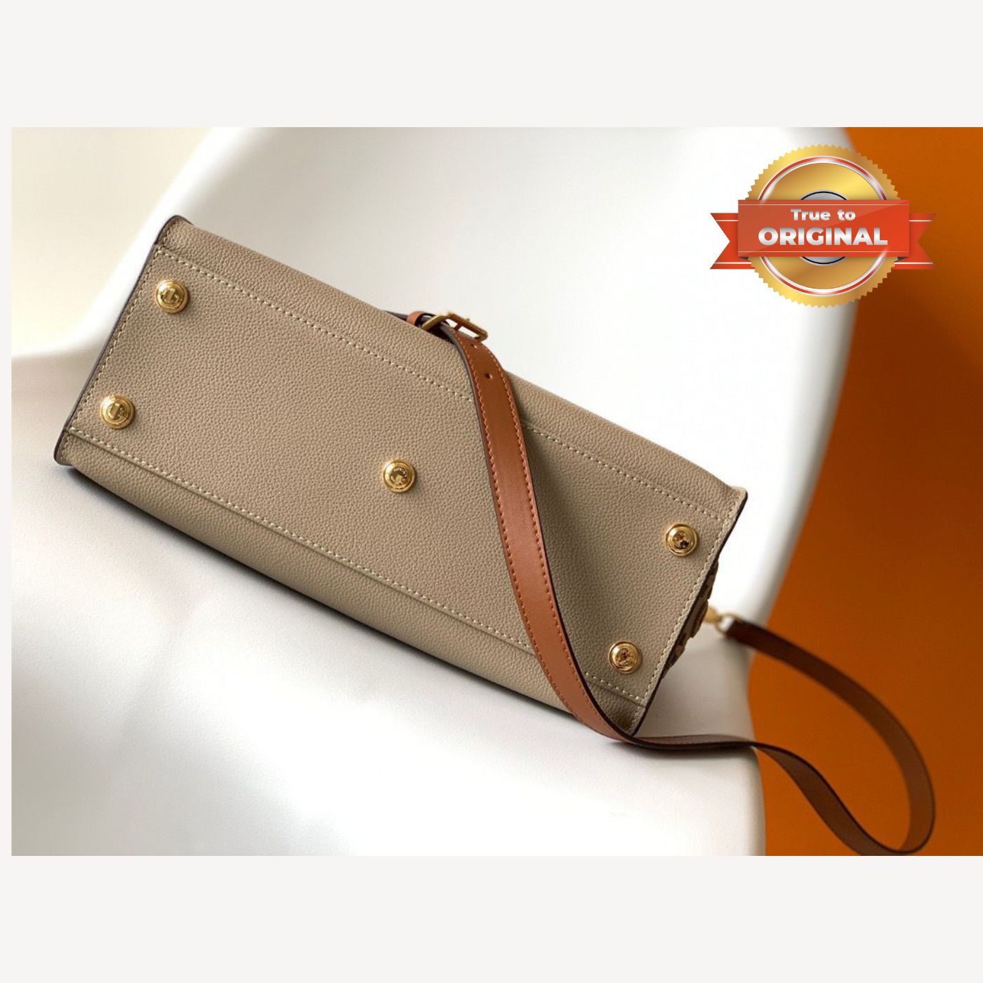 [True-to-ORIGINAL] Louis Vuitton On My Side MM Tote Bag Grey For Women 12in/31cm