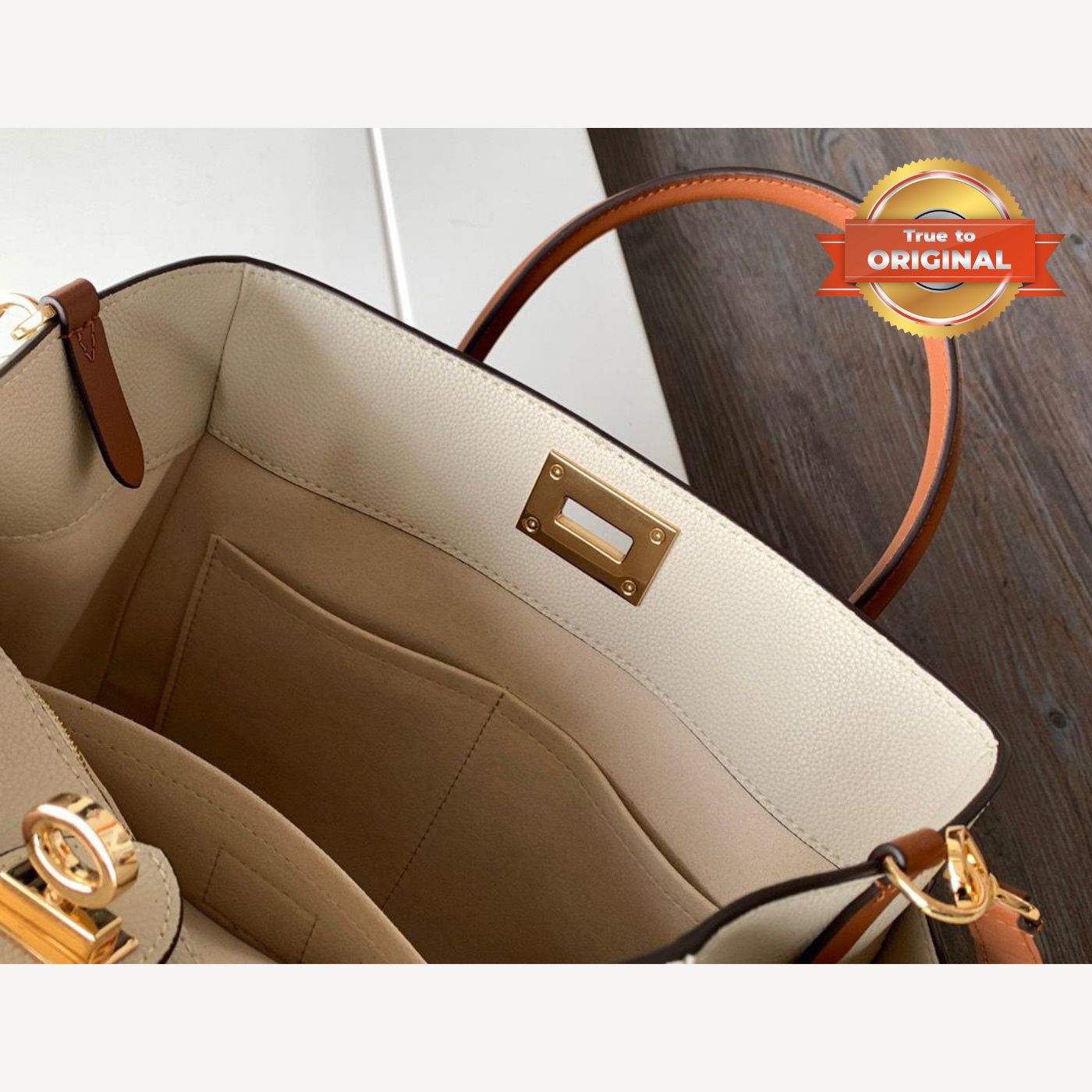 [True-to-ORIGINAL] Louis Vuitton On My Side MM Tote Bag Grey For Women 12in/31cm