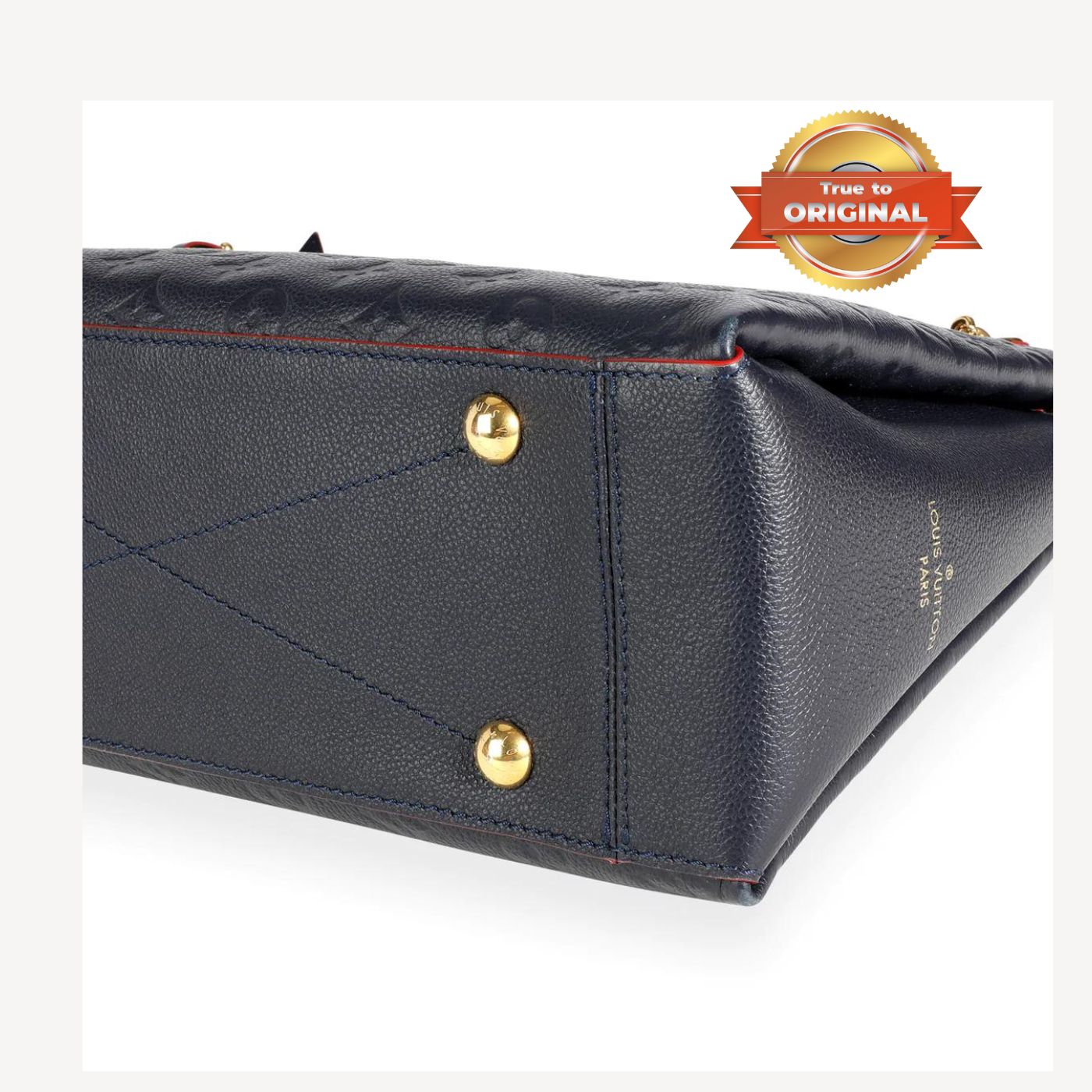 [True-to-ORIGINAL] Louis Vuitton Surene MM Monogram Empreinte Navy Blue/Red For Women 14.6in/37cm