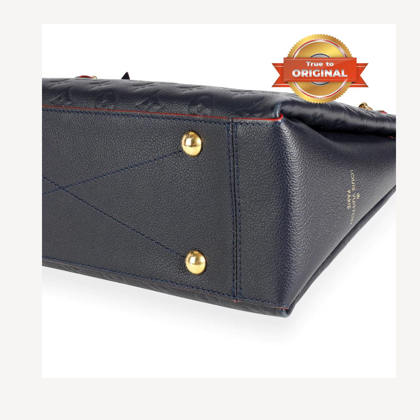 [True-to-ORIGINAL] Louis Vuitton Surene MM Monogram Empreinte Navy Blue/Red For Women 14.6in/37cm