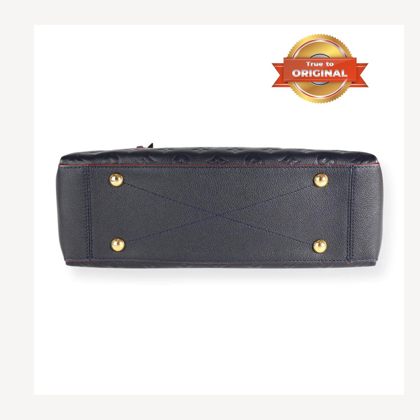 [True-to-ORIGINAL] Louis Vuitton Surene MM Monogram Empreinte Navy Blue/Red For Women 14.6in/37cm