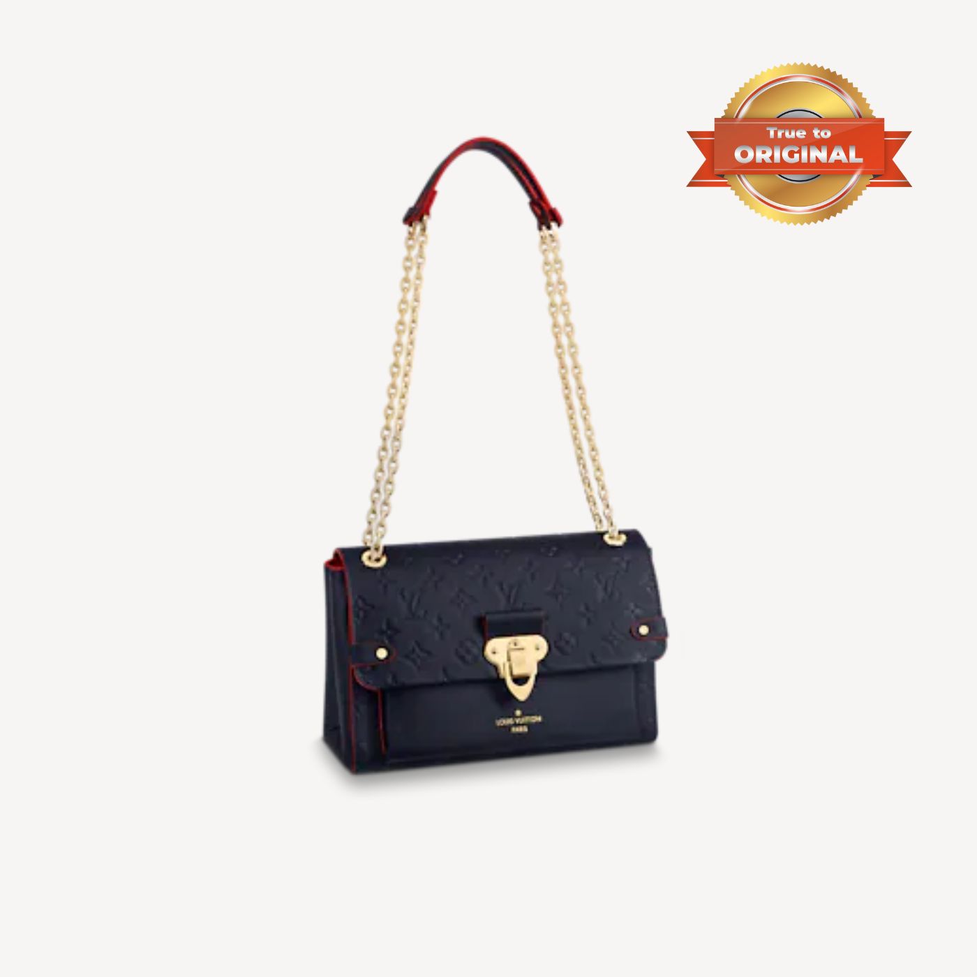 [True-to-ORIGINAL] Louis Vuitton Vavin MM Monogram Empreinte Navy Blue For Women 9.8in/25cm