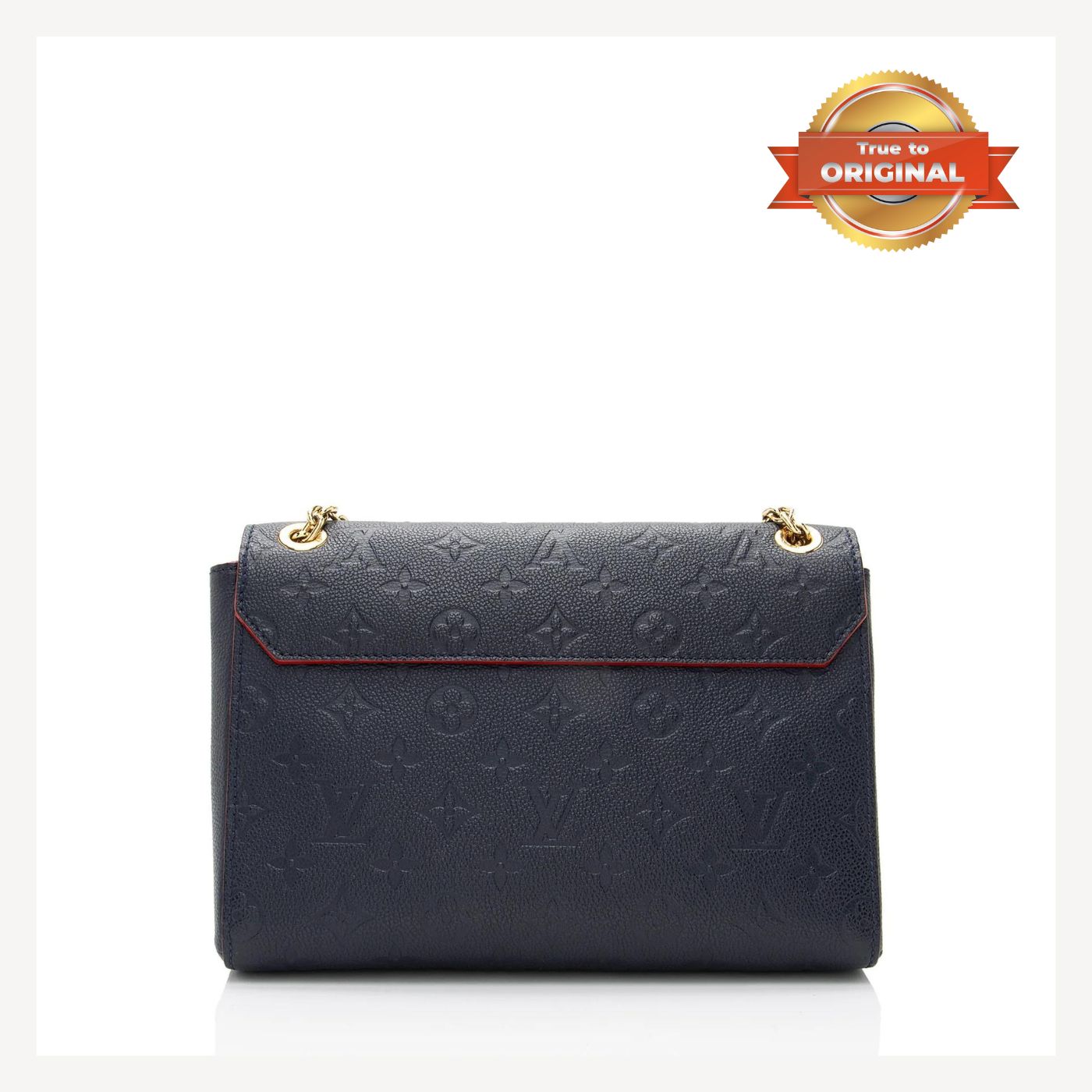[True-to-ORIGINAL] Louis Vuitton Vavin MM Monogram Empreinte Navy Blue For Women 9.8in/25cm