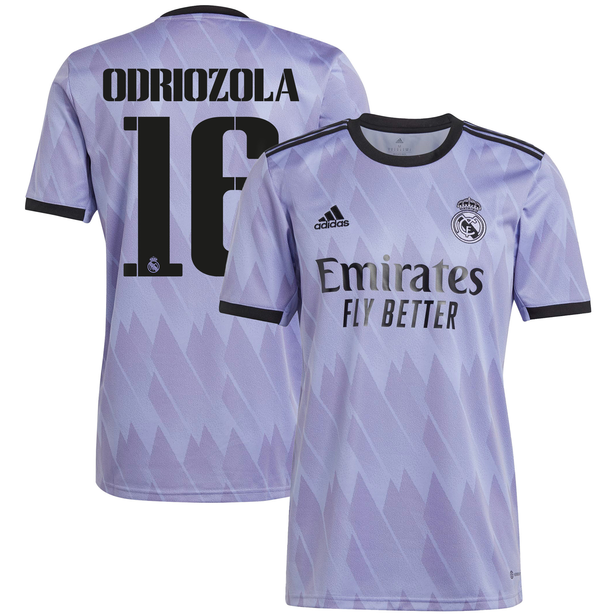Álvaro Odriozola 16 Real Madrid 2022/23 Away Men Soccer Jersey – Purple
