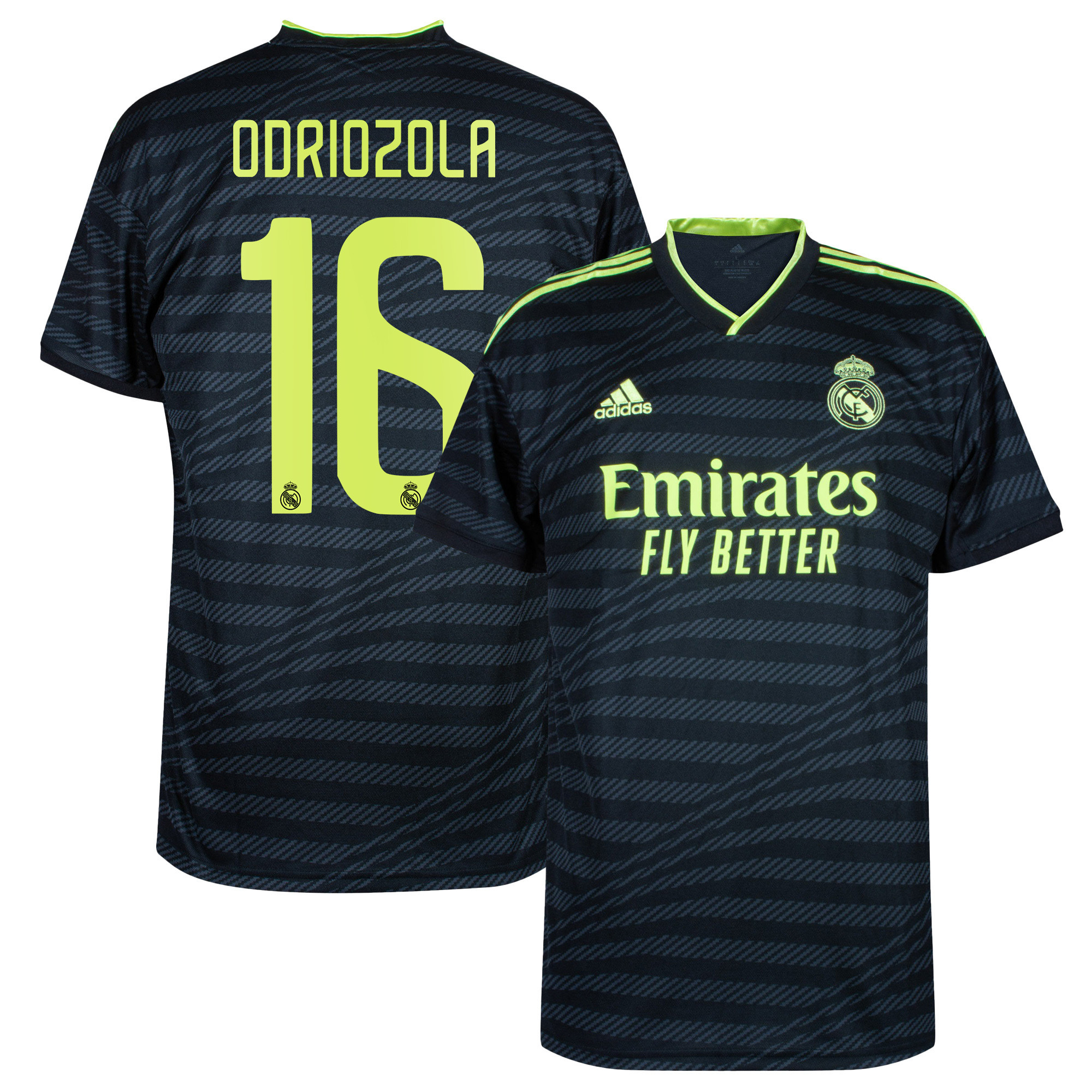 Álvaro Odriozola 16 Real Madrid 2022/23 Third Men Soccer Jersey – Black