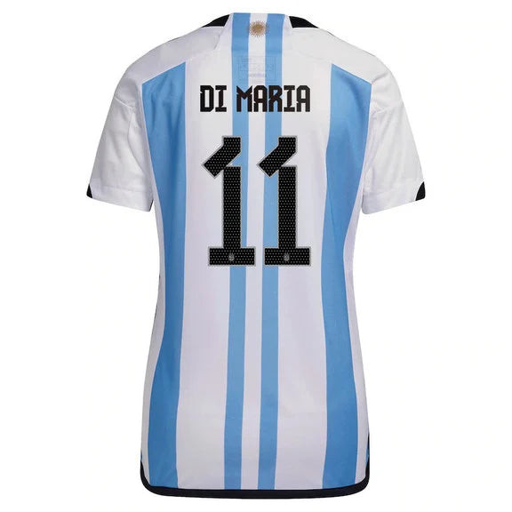 Ángel Di María 11 Argentina 2022-23 Women Home Soccer Jersey National Team World Cup Patch