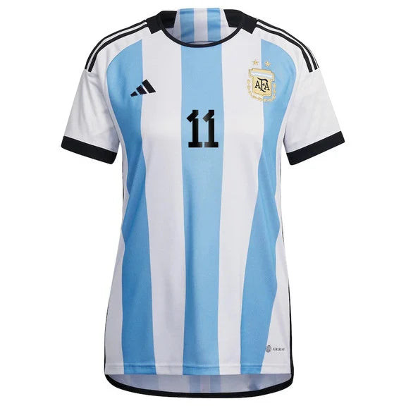 Ángel Di María 11 Argentina 2022-23 Women Home Soccer Jersey National Team World Cup Patch