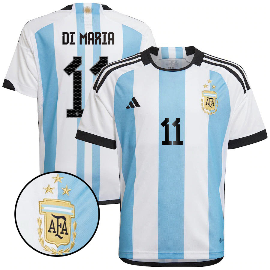 Ángel Di María 11 Argentina 2022-23 Home Soccer Jersey National Team