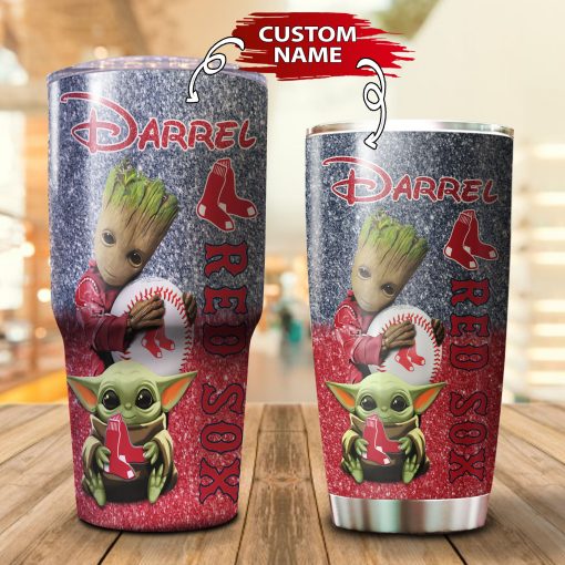 04-Boston Red Sox Personalized-Tumbler Cup 20oz, 30oz, Combo 20oz+30oz