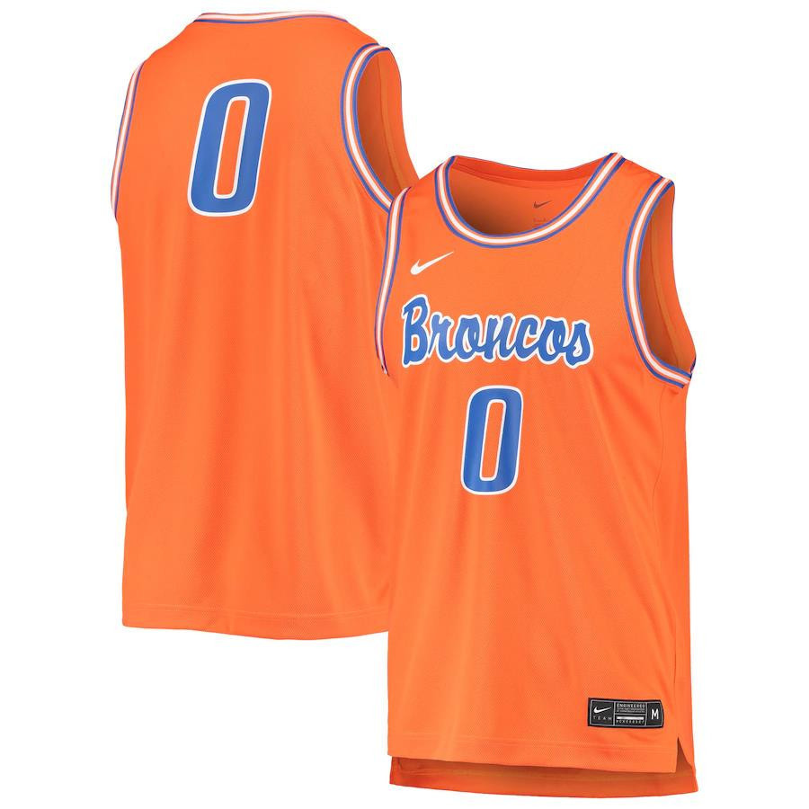 0 Boise State Broncos Retro  Stitched Jersey – Orange