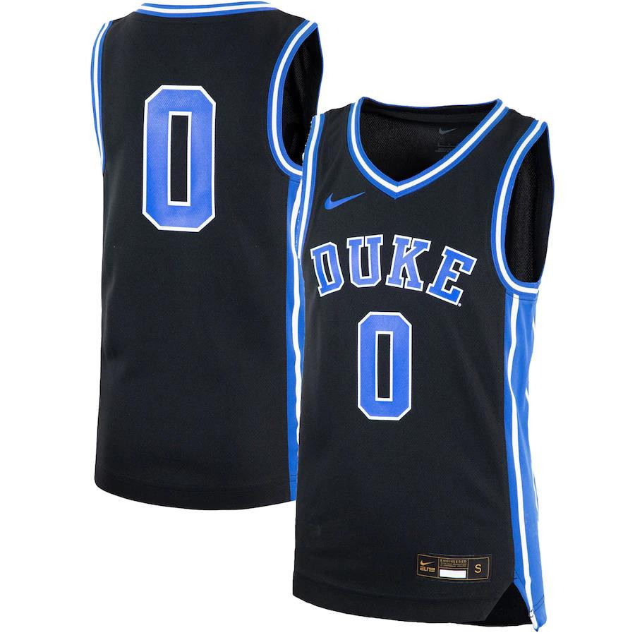 0 Duke Blue Devils Youth Team  Stitched Jersey – Black