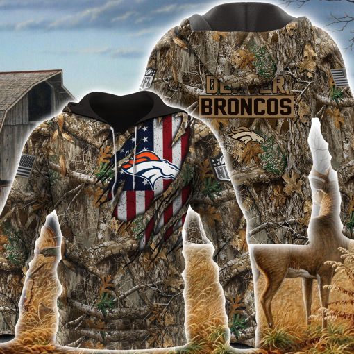 10-Denver Broncos Hoodie Realtree Camo