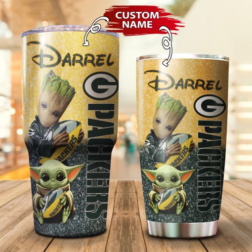 12-Green Bay Packers Personalized-Tumbler Cup 20oz, 30oz, Combo 20oz+30oz