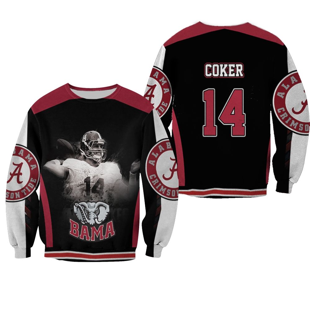 14 Jake Coker – Alabama Crimson Tide Sweater