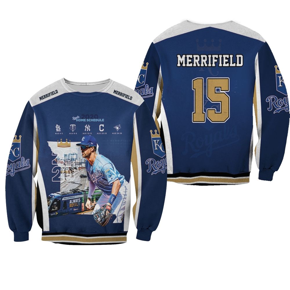 15 Whit Merrifield Kansas City Royals 2021 Sweater